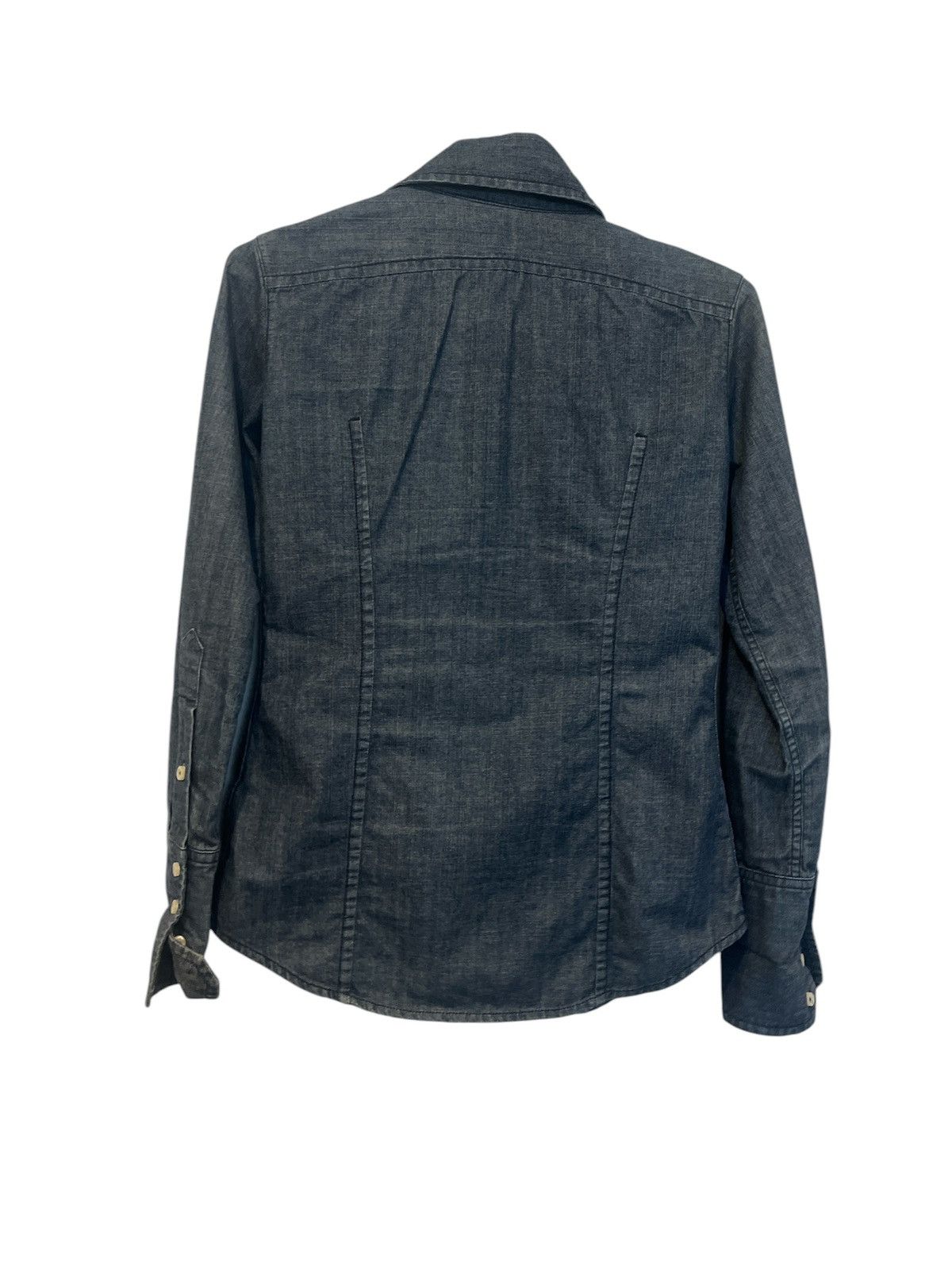 True Religion True Religion Women’s Button Up Denim Shirt Long Sleeve Size M / US 6-8 / IT 42-44 - 6 Thumbnail