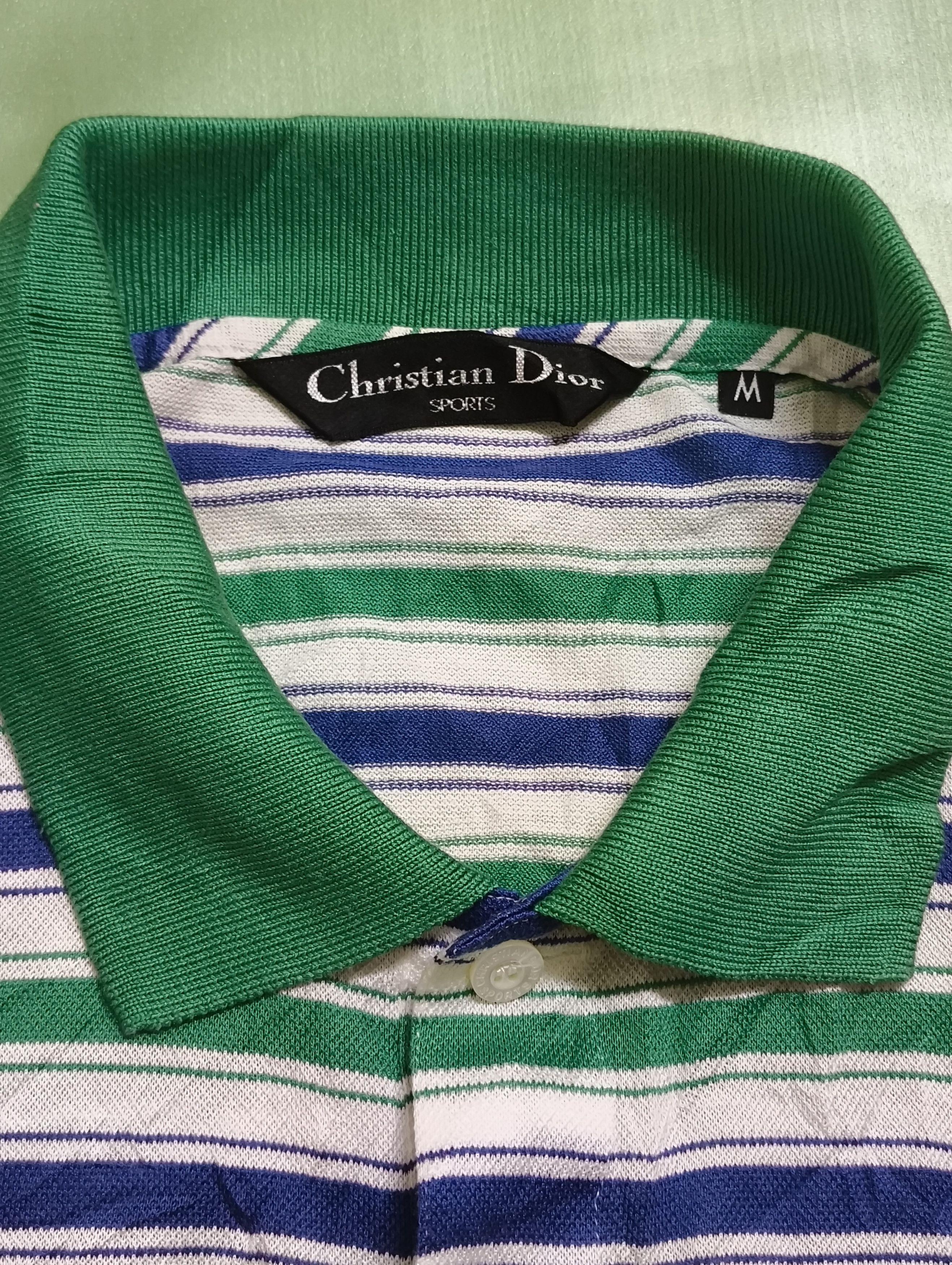 Dior Christian Dior Sports Striped Polo Shirt Size US M / EU 48-50 / 2 - 6 Thumbnail