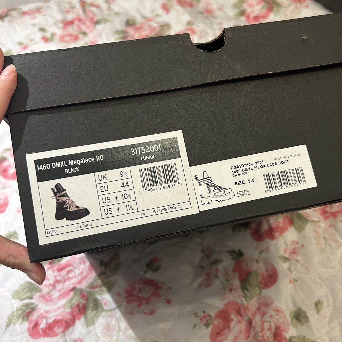 Rick Owens x Dr.Martens Mega Lace Boots DMXL 1460