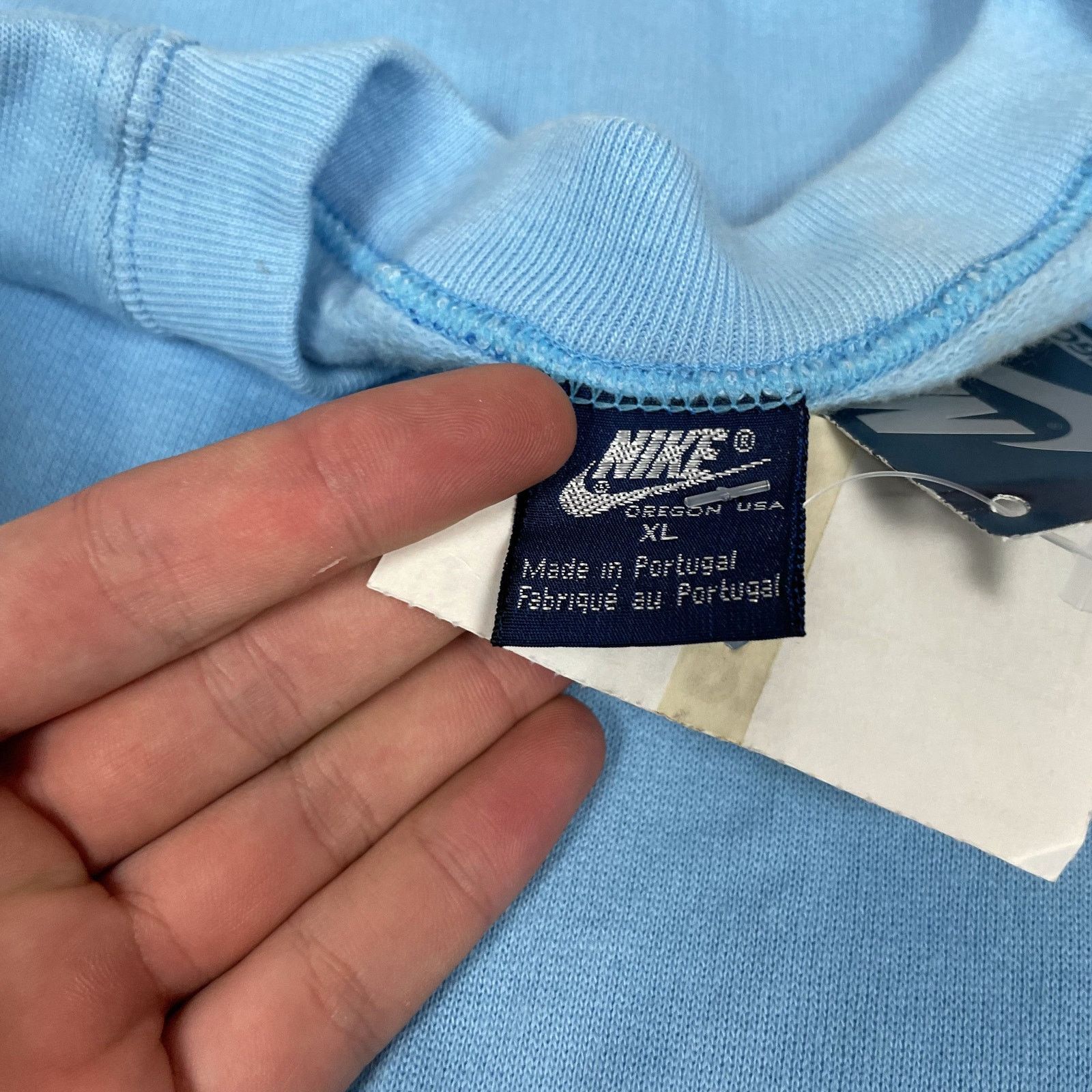 Nike × Vintage Nike Men Blue Cotton Oregon Crew Neck Pullover Sweatshirt XL Size US XL / EU 56 / 4 - 7 Thumbnail