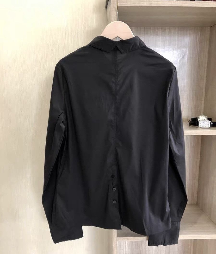 The Row The Row Black Stretch Cotton Shirt (Excellent Condition) Size M / US 6-8 / IT 42-44 - 3 Thumbnail