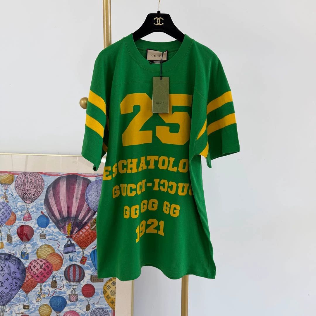 Gucci Gucci Green Logo T-Shirt S with tags Size US S / EU 44-46 / 1 - 1 Thumbnail