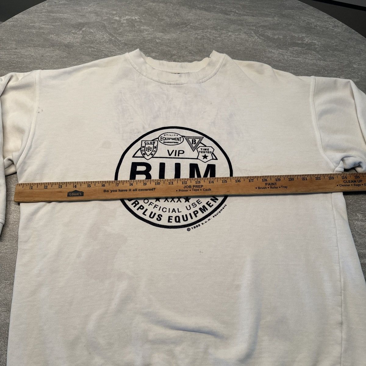 B.U.M Equipment × Vintage Vintage B.U.M. EQUIPMENT Distressed Crewneck Sweatshirt Size US M / EU 48-50 / 2 - 8 Thumbnail