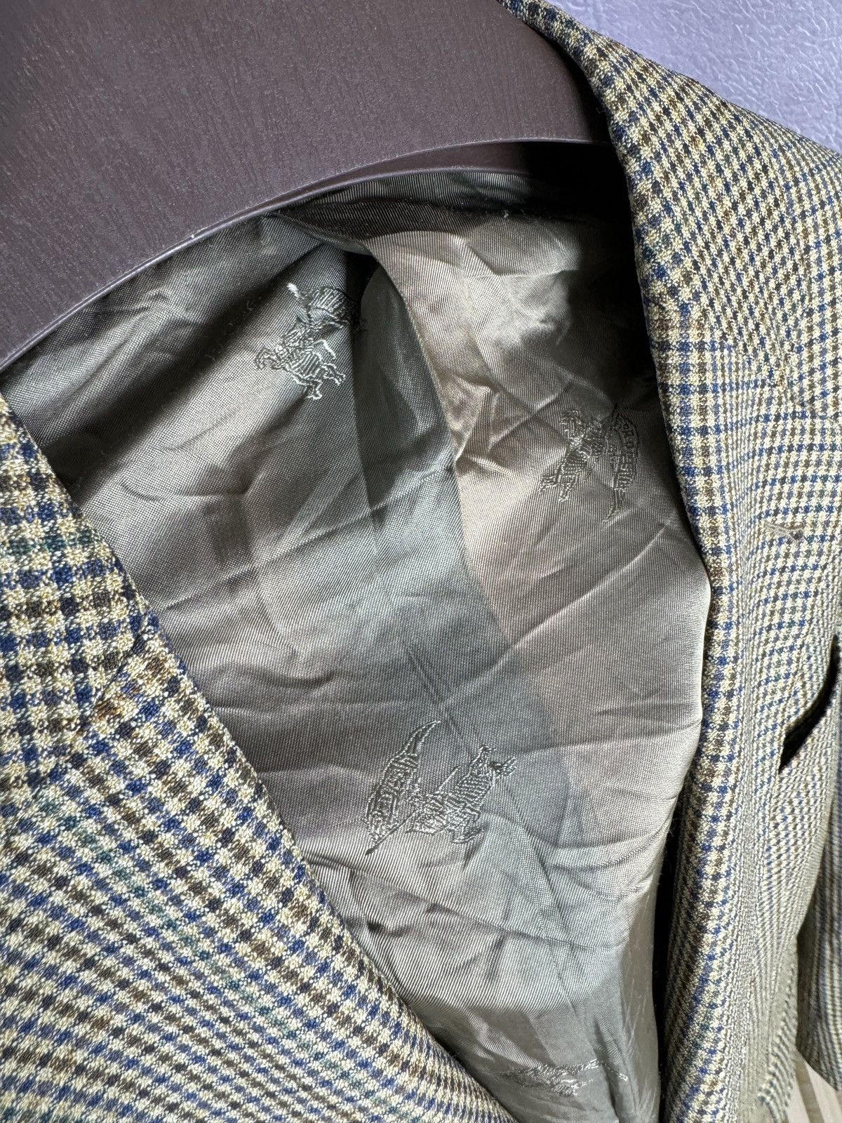 Burberry Burberrys Prorsum vintage checkered houndstooth blazer Size 44R - 6 Thumbnail