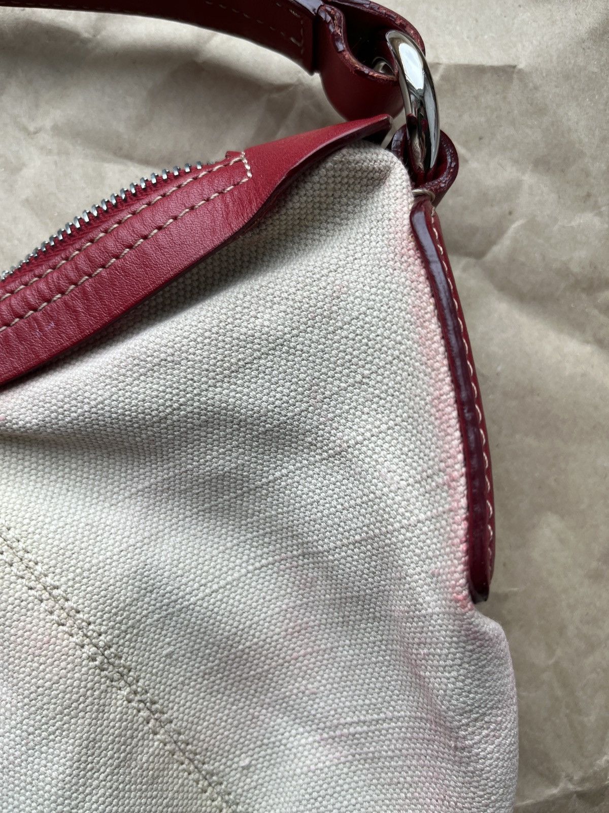 Bally BALLY Canvas Leather Hobo Bag Size ONE SIZE - 14 Thumbnail