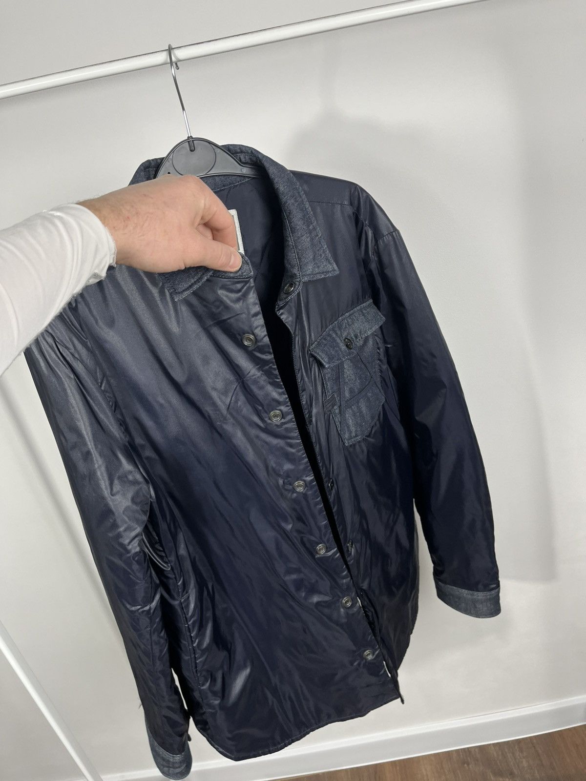 G-Star G-Star RAW Quilted Overshirt Jacket Navy Blue Size L Size US L / EU 52-54 / 3 - 9 Thumbnail