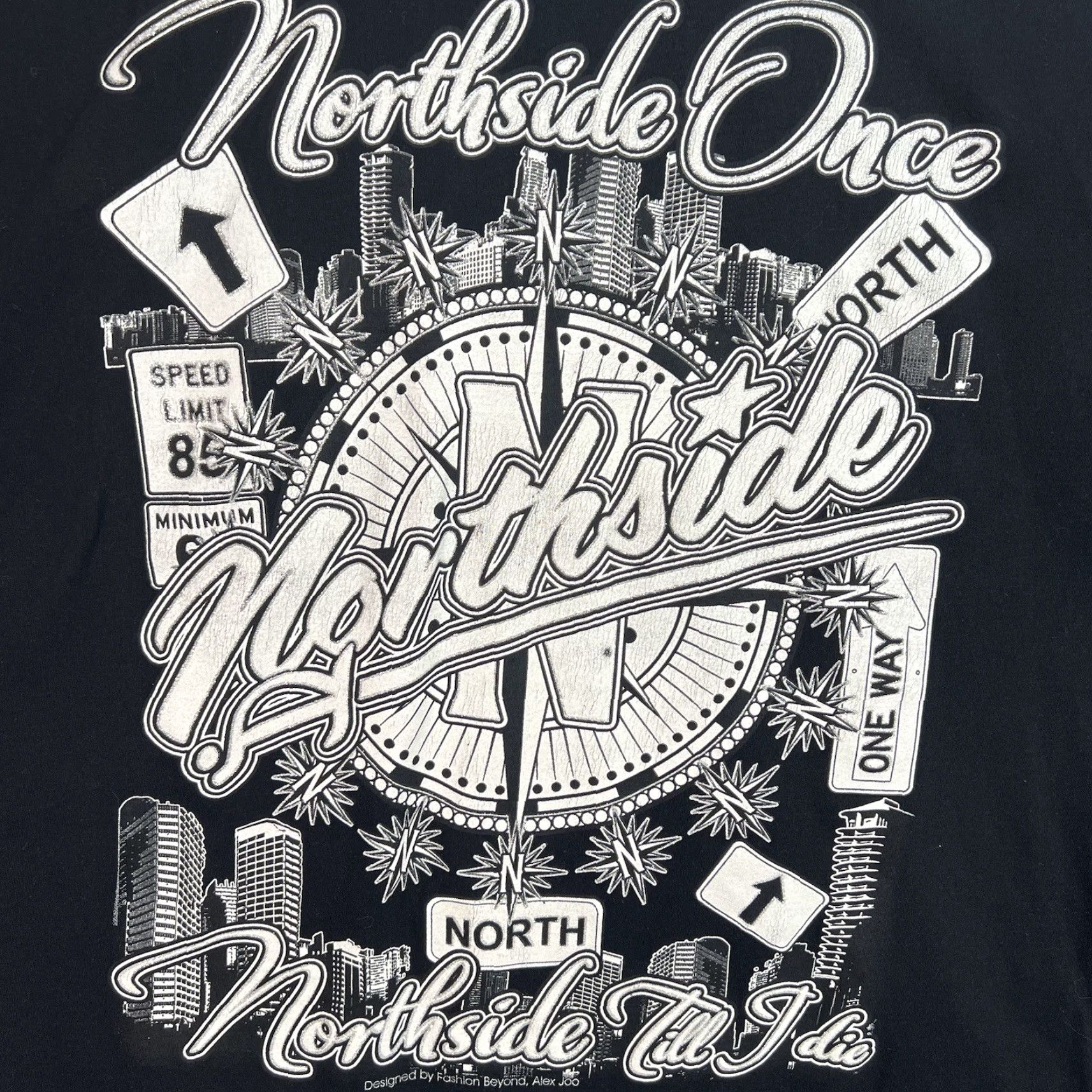 Vintage VINTAGE 2000s Y2K Northside Till I Die Hip Hop T-Shirt Adult 3XL Black Size US XXL / EU 58 / 5 - 5 Thumbnail