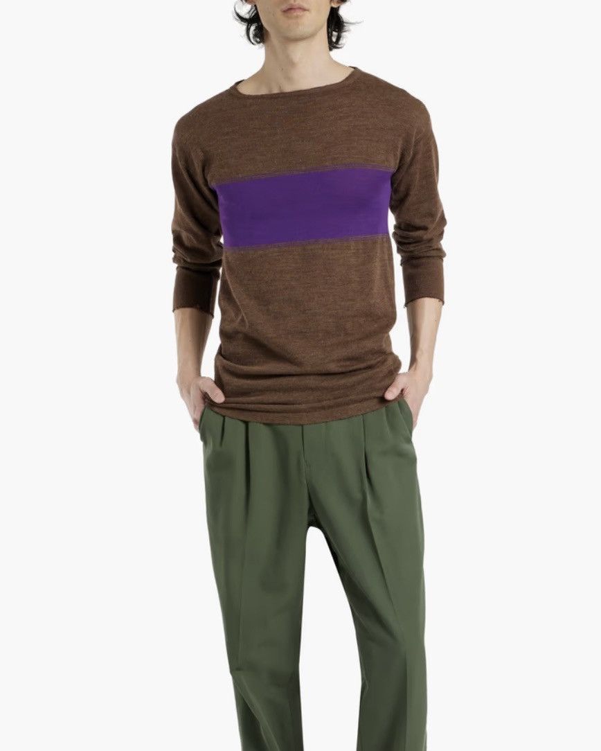 Maison Margiela Maison Margiela - Striped Wool-Blend Sweater Size US XS / EU 42 / 0 - 1 Thumbnail