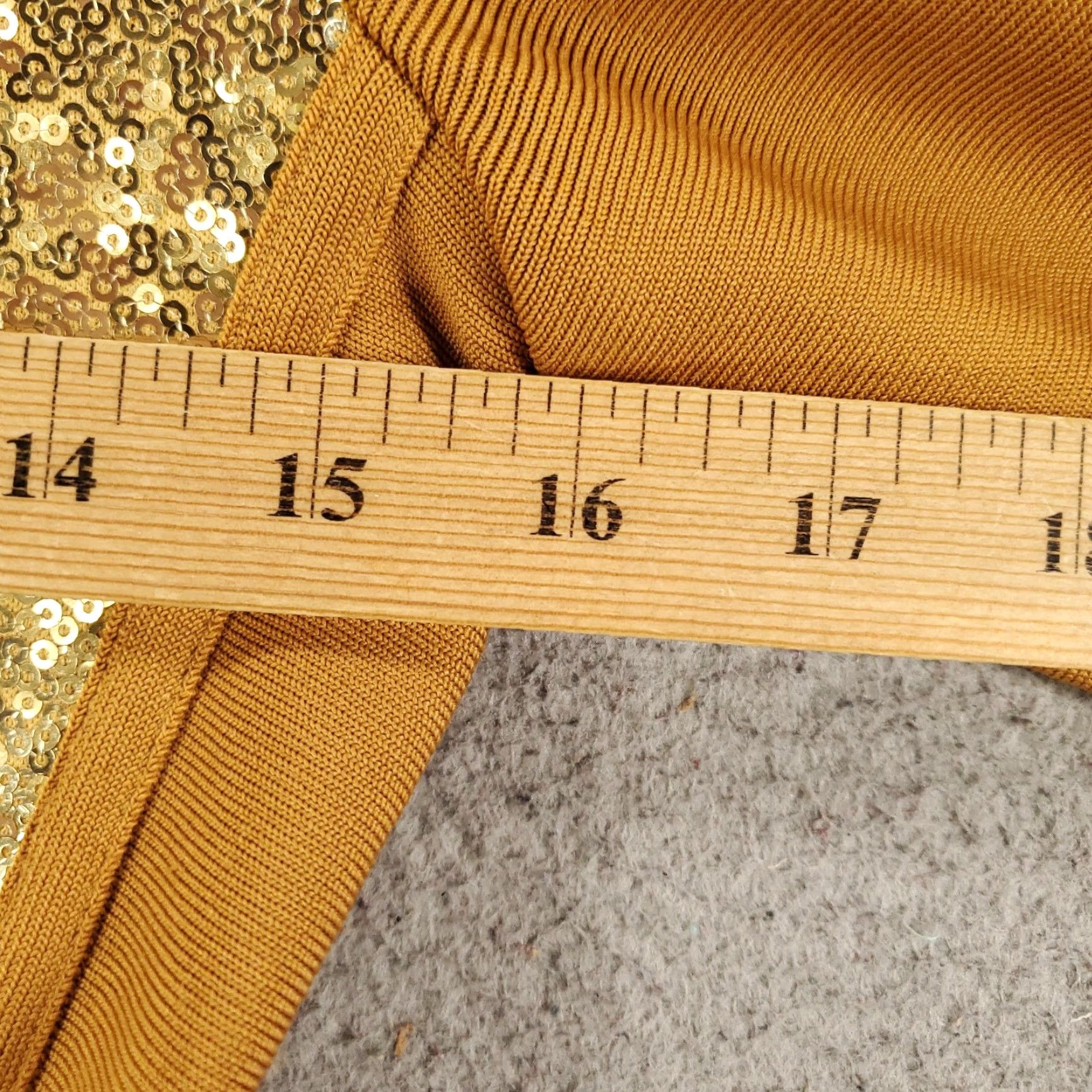 Vintage New Sequin Dress Womens Large Gold Clubwear Night Out Evening Wear NWT Ruched Size L / US 10 / IT 46 - 7 Thumbnail