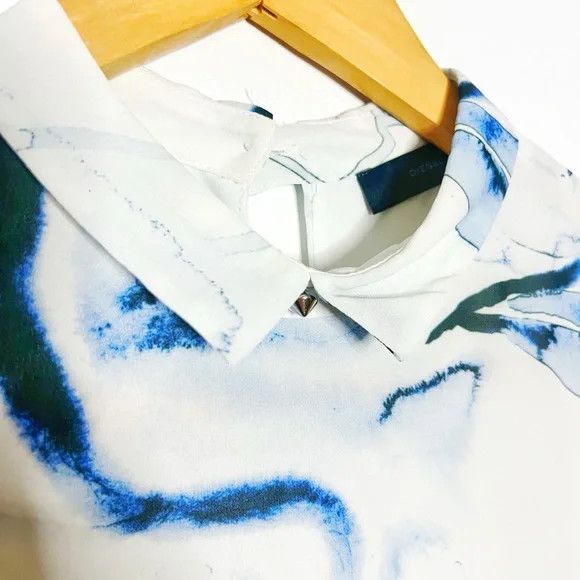Diesel Diesel | Watercolor Effect Collared Dress Size S / US 4 / IT 40 - 6 Thumbnail