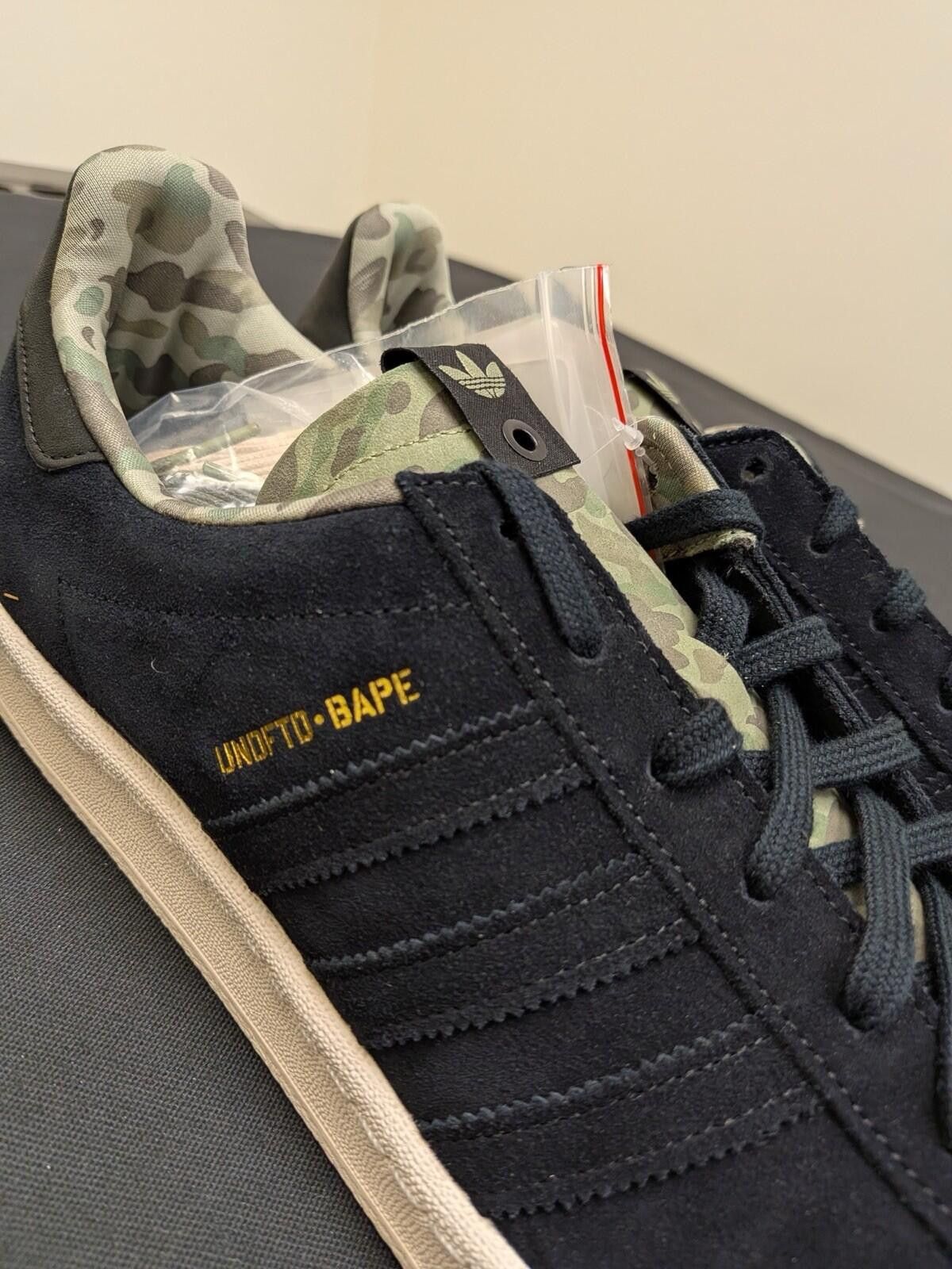 Adidas adidas x UNDEFEATED x BAPE CAMPUS 80s BLACK Q34750 US13.5 Size US 14 / EU 47 - 5 Thumbnail
