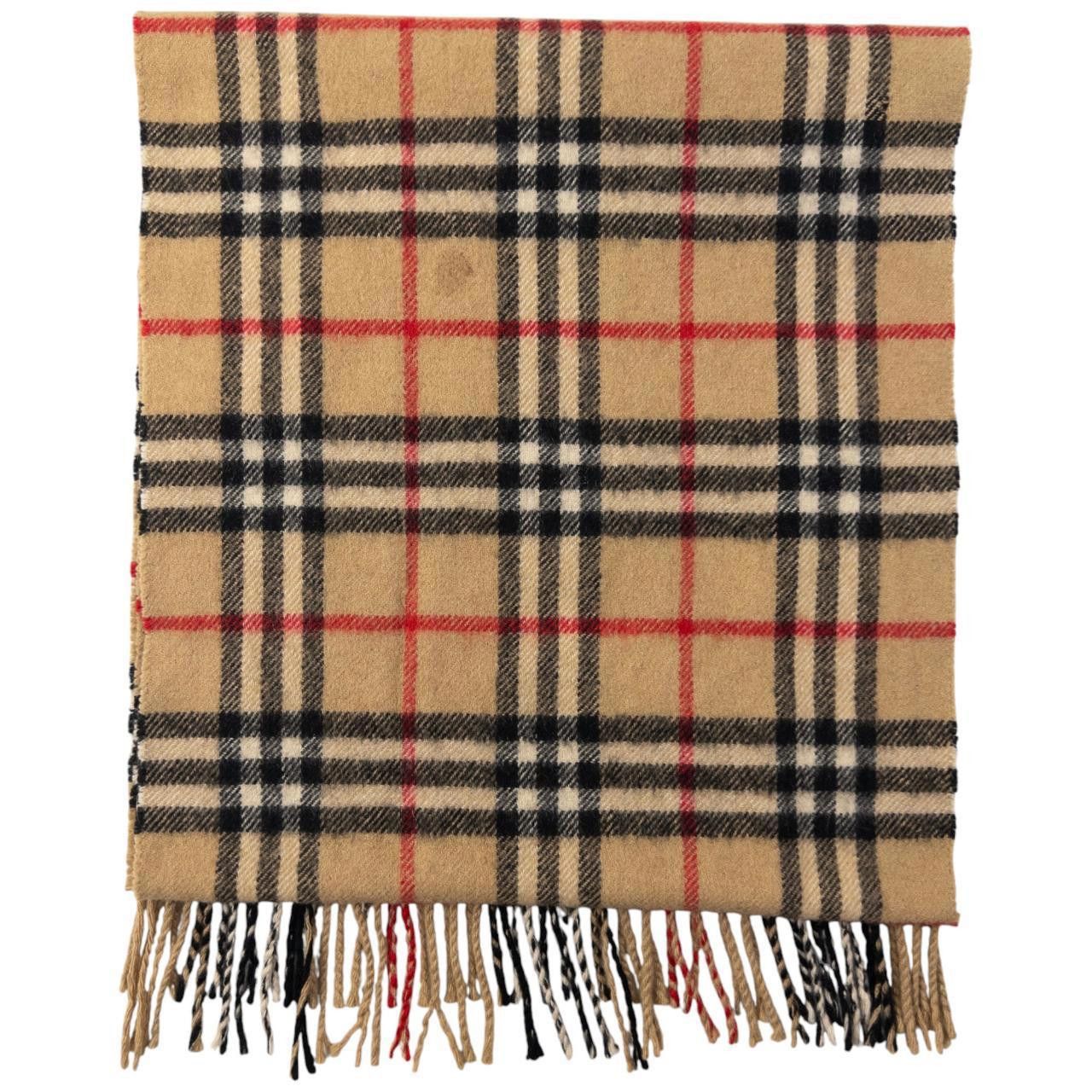 Burberry Vintage Burberry Nova Check Cashmere Tassel Scarf Size ONE SIZE - 2 Thumbnail