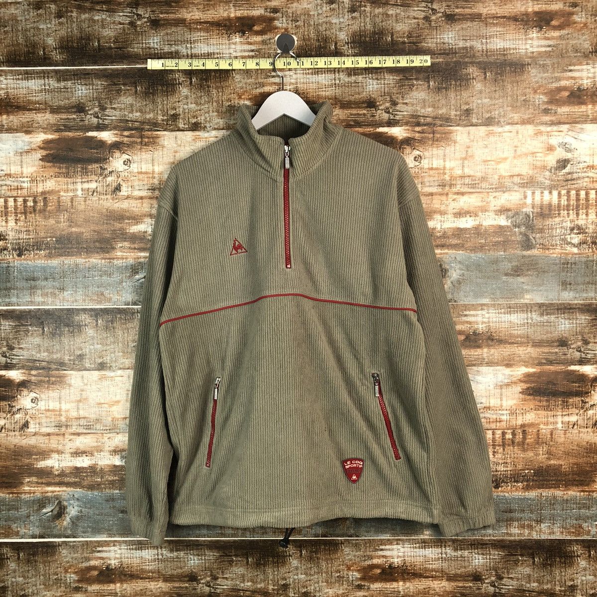 Le Coq Sportif × Vintage Le Coq Sportif vintage Green Sweatshirt #A2363 Size US L / EU 52-54 / 3 - 1 Thumbnail