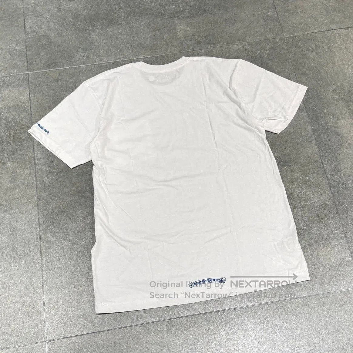 Chrome Hearts Chrome Hearts White Blue Collar Short Sleeve Tee. Size US L / EU 52-54 / 3 - 4 Thumbnail