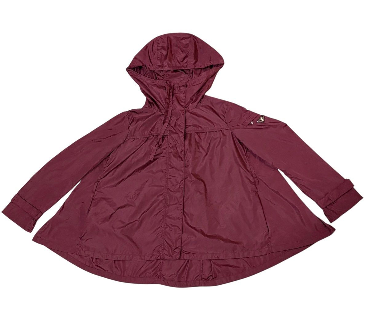 Prada Prada Burgundy Nylon Hoodie Jacket Size S / US 4 / IT 40 - 10 Thumbnail