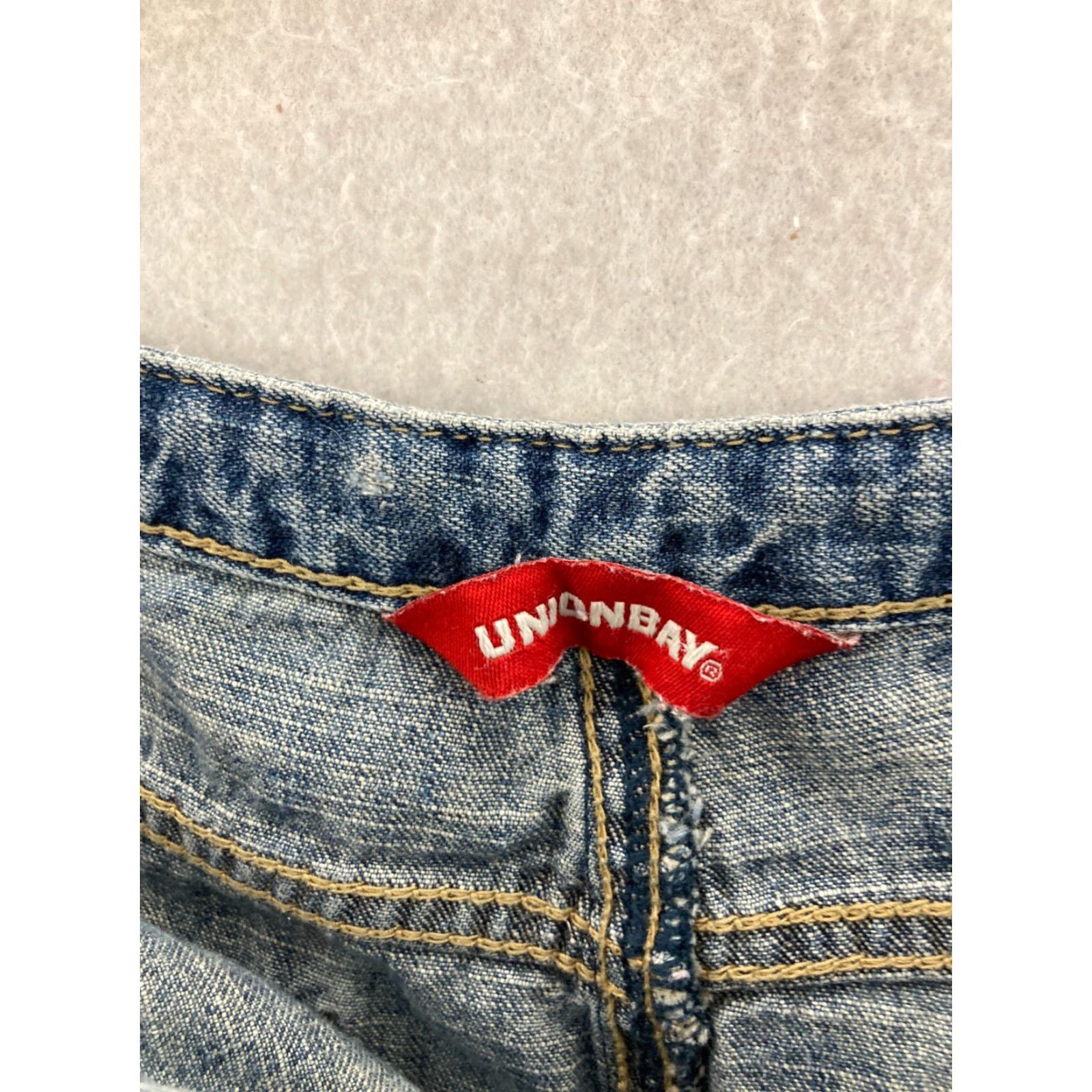Vintage VINTAGE UNIONBAY Skirt Womens 9 Midi Blue Denim Light Wash Jeans Cotton Lace Pockets Y2K 90s? Size 30" / US 8 / IT 44 - 5 Thumbnail