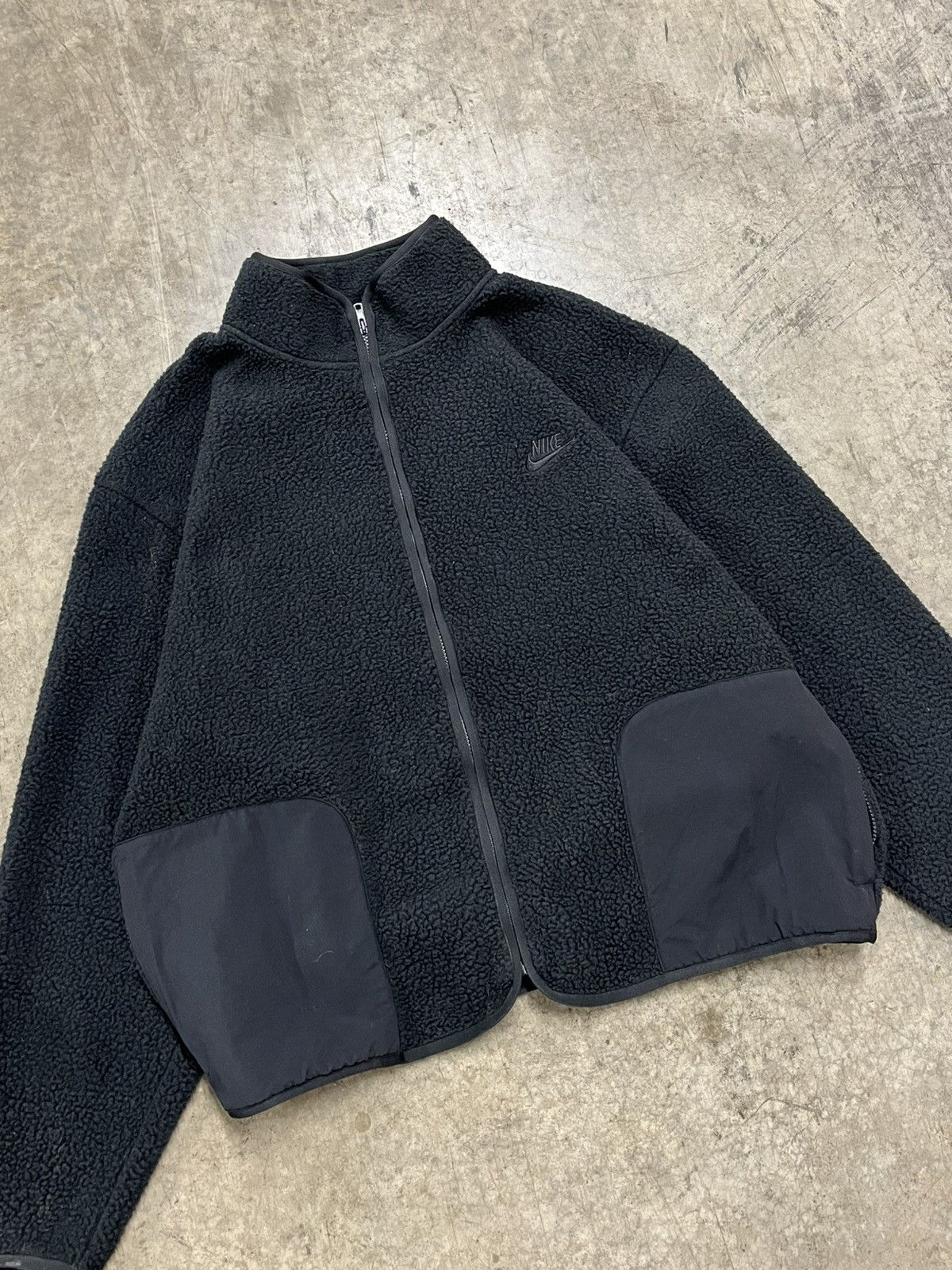Nike × Vintage Nike Sherpa Fleece Jacket heavy weight streetwear hype rare Size US L / EU 52-54 / 3 - 2 Thumbnail