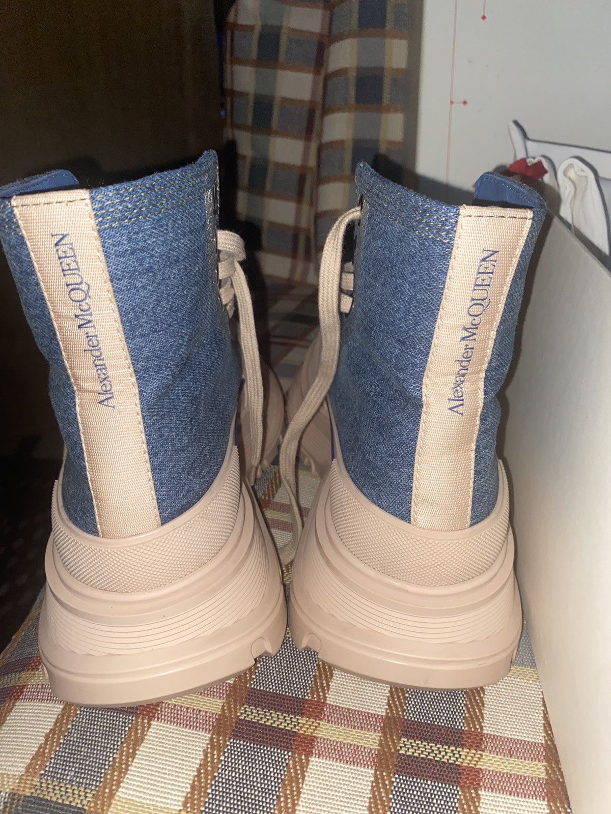 Alexander McQueen × Designer Alexander McQueen Tread Slick Lace-Up Sneaker Boots Size US 5 / IT 35 - 5 Thumbnail