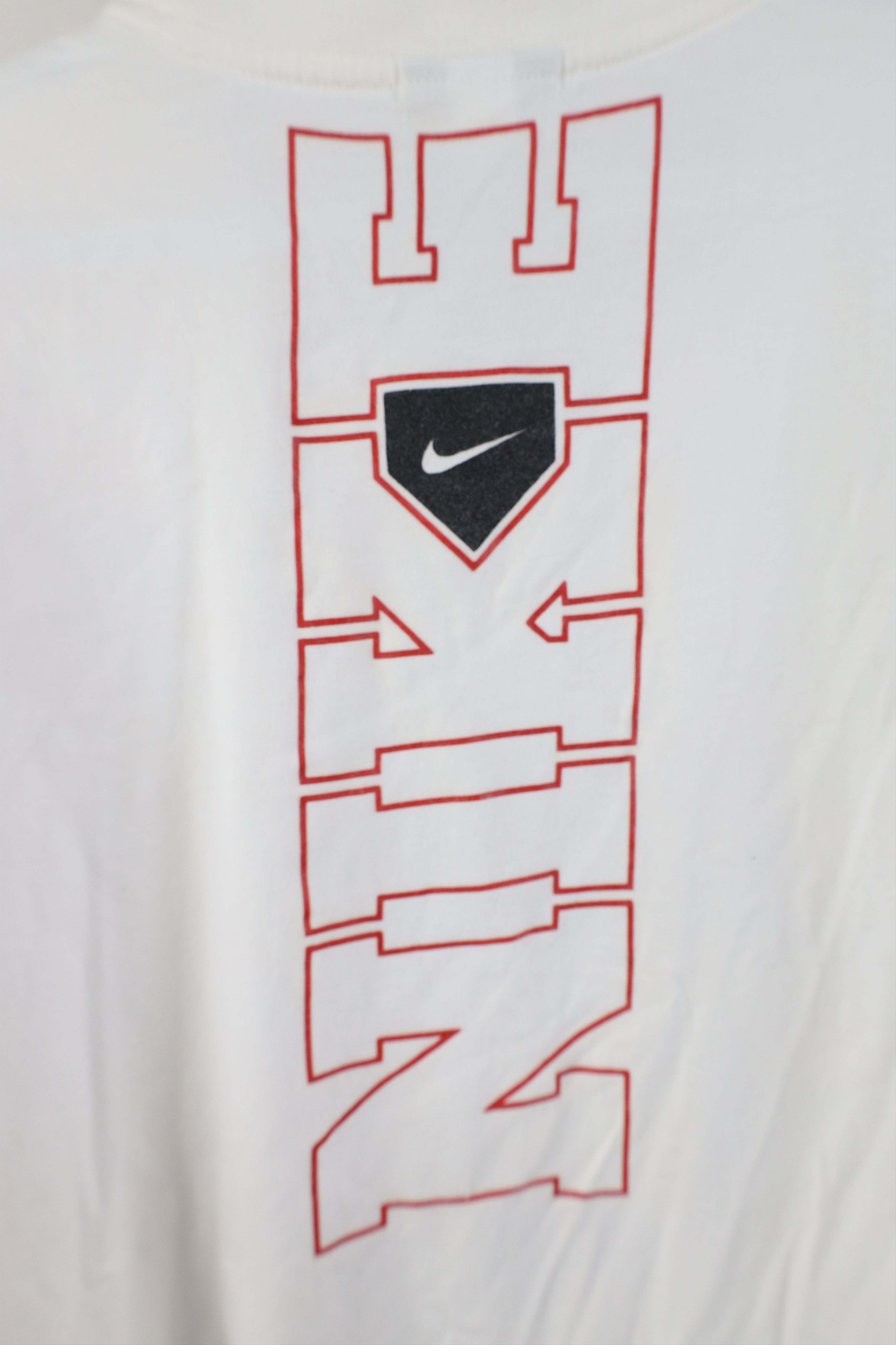 Vintage 90s Nike Baseball Center Swoosh Spell Out T-shirt