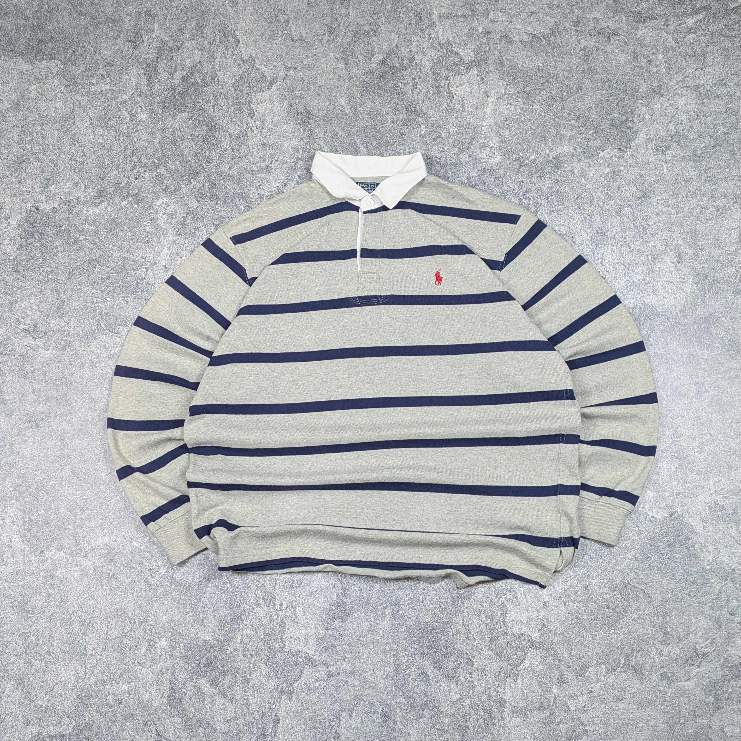 Vintage Polo Ralph Lauren Striped Rugby Polo Shirt