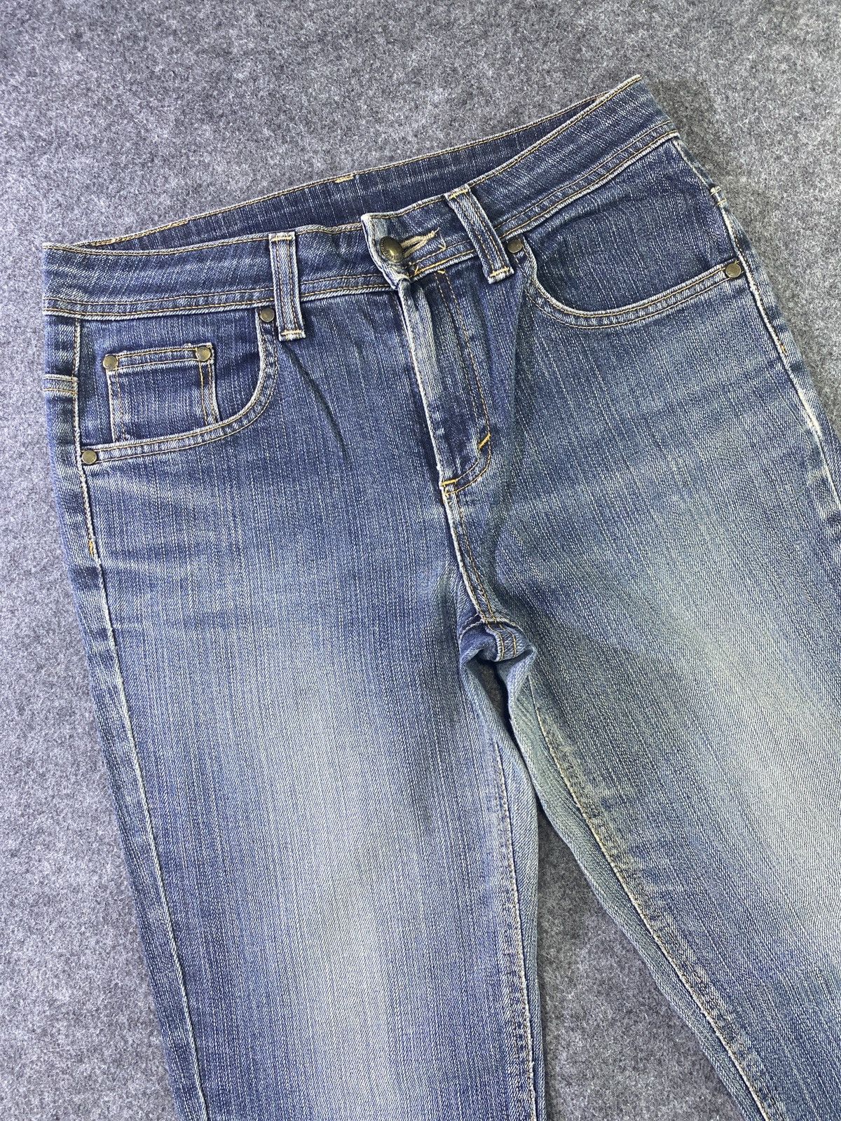 Edwin × Japanese Brand × Jean Miss Edwin Distress Wash Denim - J932 Size 30" / US 8 / IT 44 - 12 Thumbnail