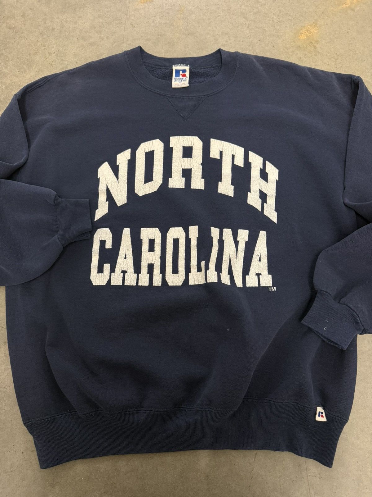 Russell Athletic 90s North Carolina Tar Heels RussellAthletic Navy Sweatshirt Size US XL / EU 56 / 4 - 2 Thumbnail