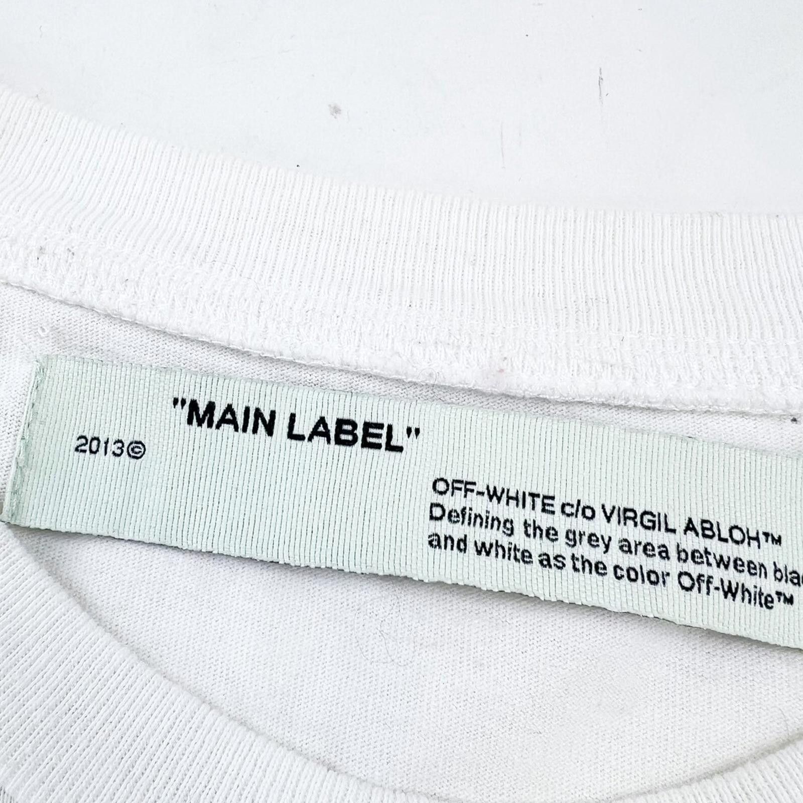 Off-White Off-White Faces Embroidered White T Shirt Size US L / EU 52-54 / 3 - 6 Thumbnail