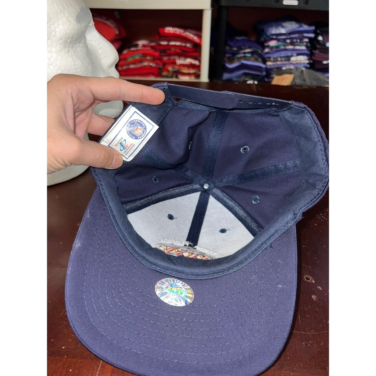 Logo Athletic Vintage Super Bowl Baltimore Ravens Hat SB 35 2001 Headwear Size ONE SIZE - 7 Thumbnail