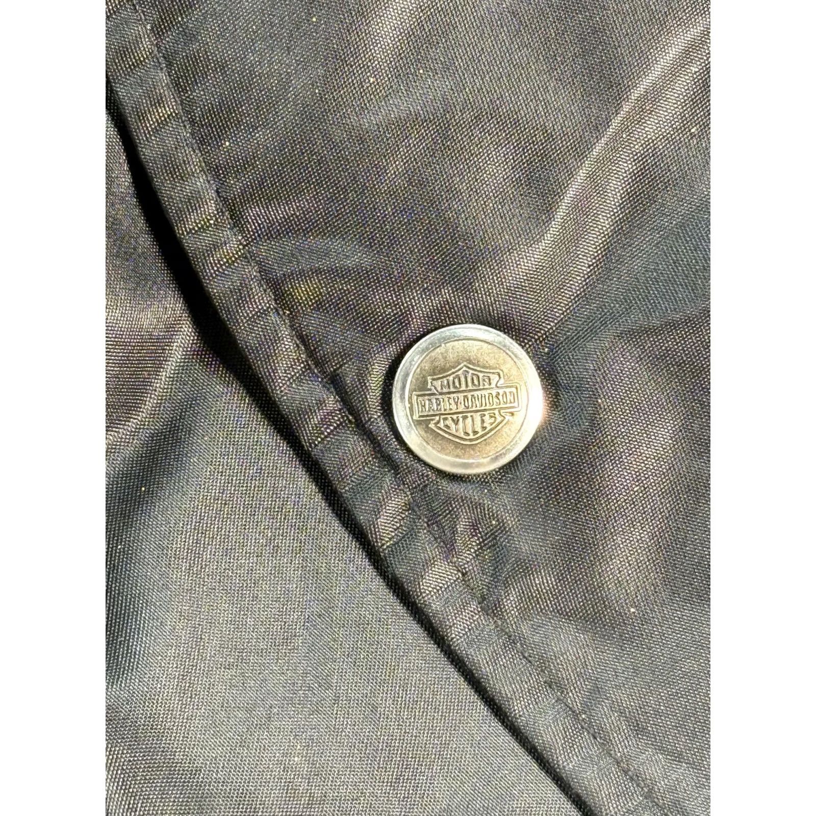 Harley Davidson Harley-Davidson Jacket Mens Large Black Bomber Quilted Lined Zip Pocket Flight Size US L / EU 52-54 / 3 - 6 Thumbnail