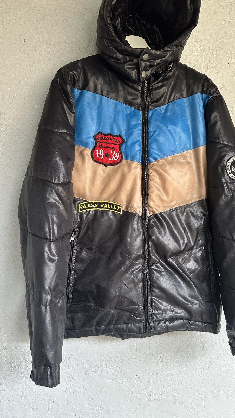 Japanese Brand Vintage Modefied puffer hoodie black Jackets Size US L / EU 52-54 / 3 - 4 Thumbnail