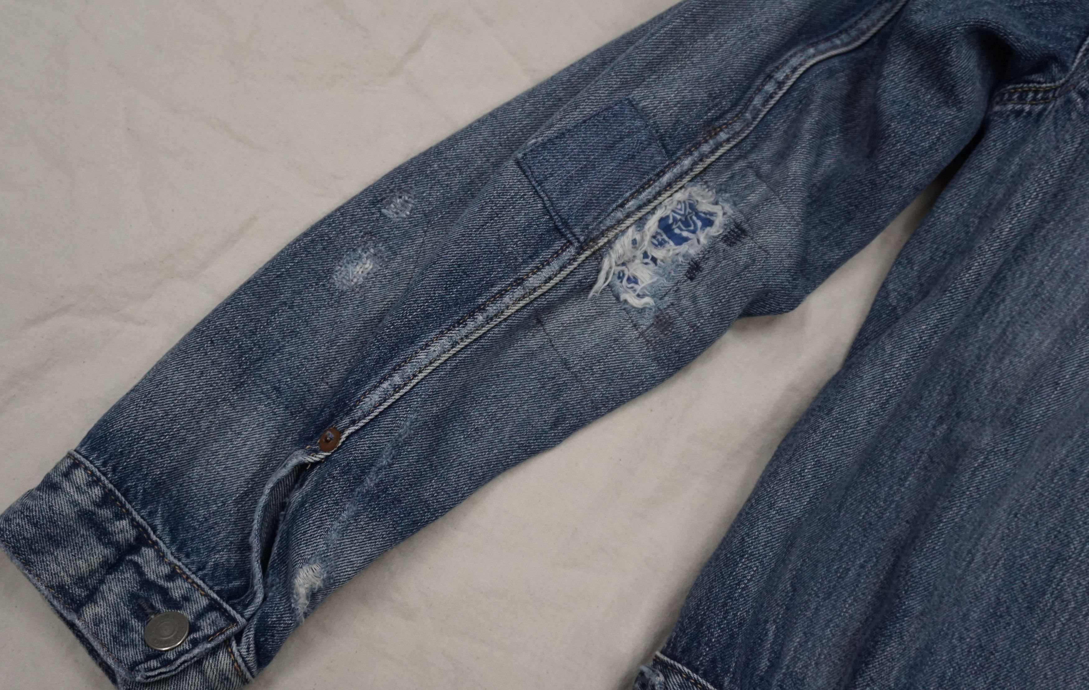Polo Ralph Lauren × Vintage Polo Ralph Lauren Sportsman Trucker Patch Denim Jacket Size US L / EU 52-54 / 3 - 6 Thumbnail