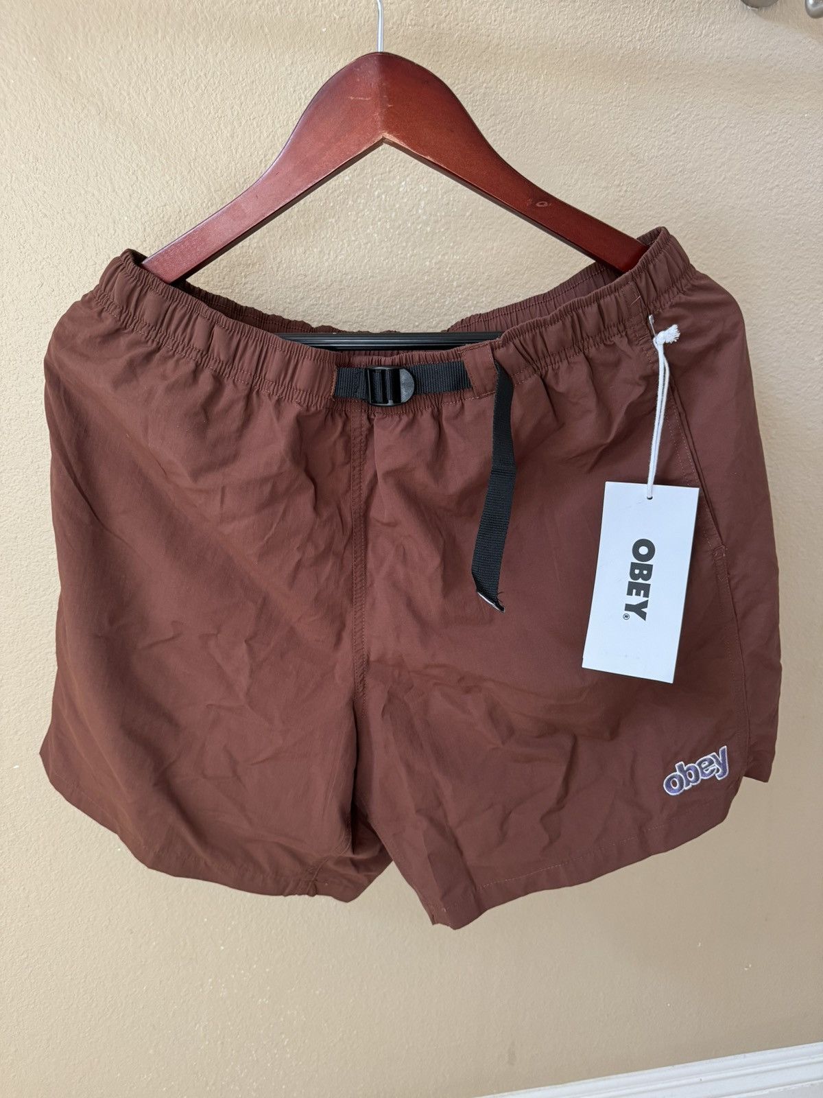 Brown Obey Shorts Size Medium