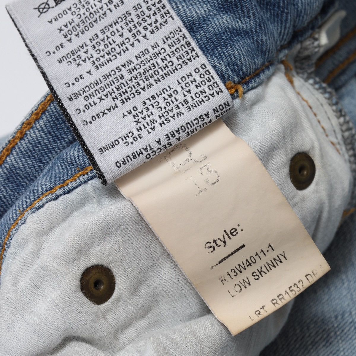 R13 R13 Denim Jeans Pants Womens Trousers Blue Size 27" / US 4 / IT 40 - 15 Thumbnail