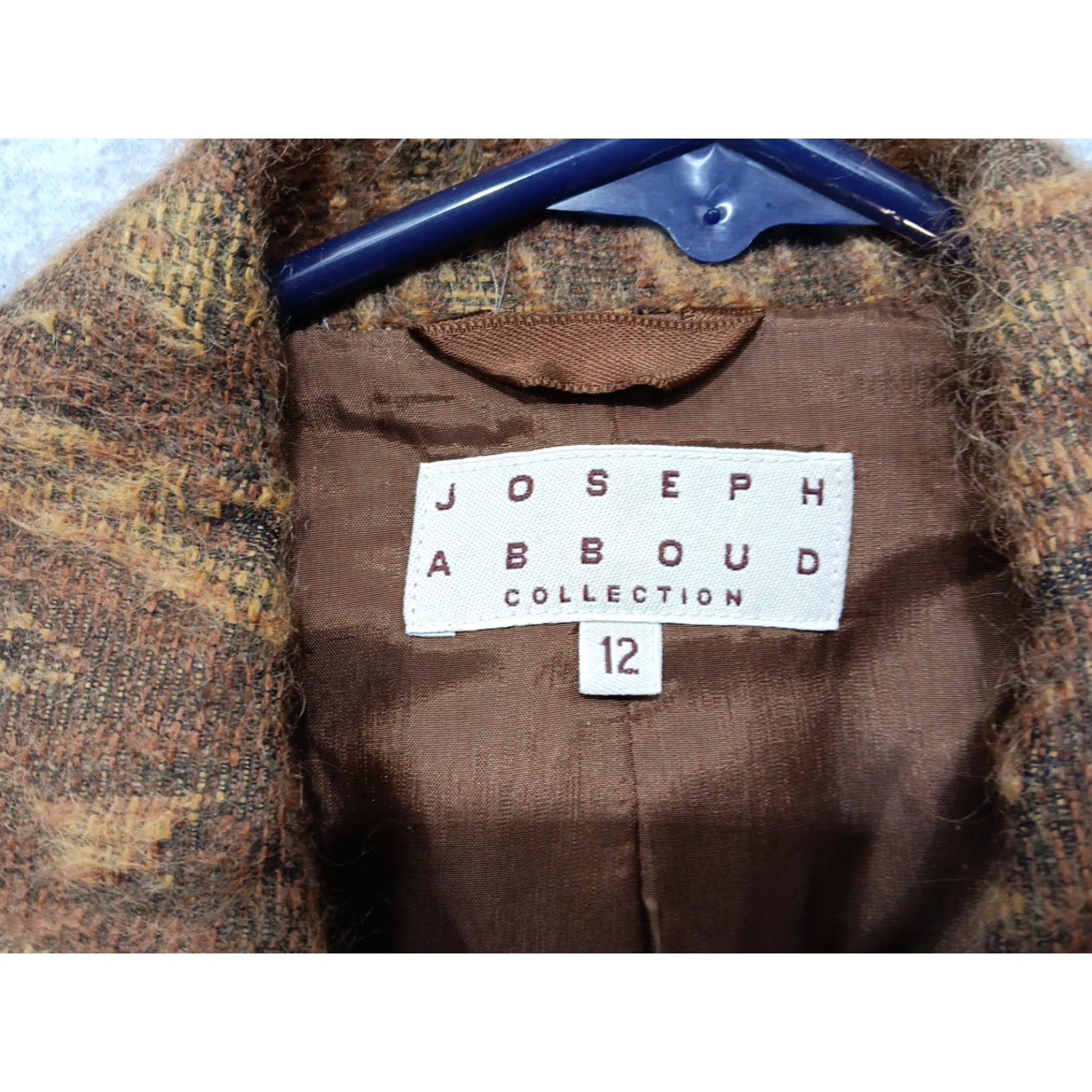 Joseph Abboud Joseph Abboud Collection Blazer Womens 12 Brown Paisley Mohair Wool Blend Italy Blazer Size XL / US 12-14 / IT 48-50 - 4 Thumbnail