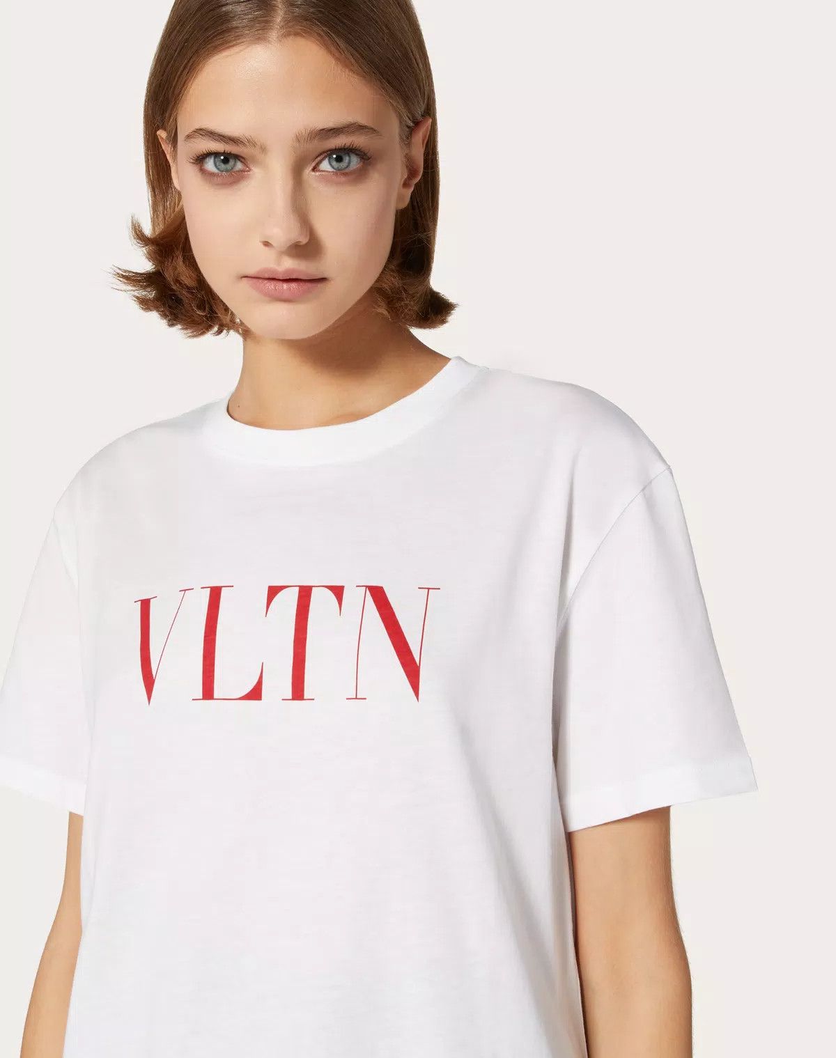 Valentino o1s1wg110625 Vltn Print T-Shirt in White Size M / US 6-8 / IT 42-44 - 5 Thumbnail