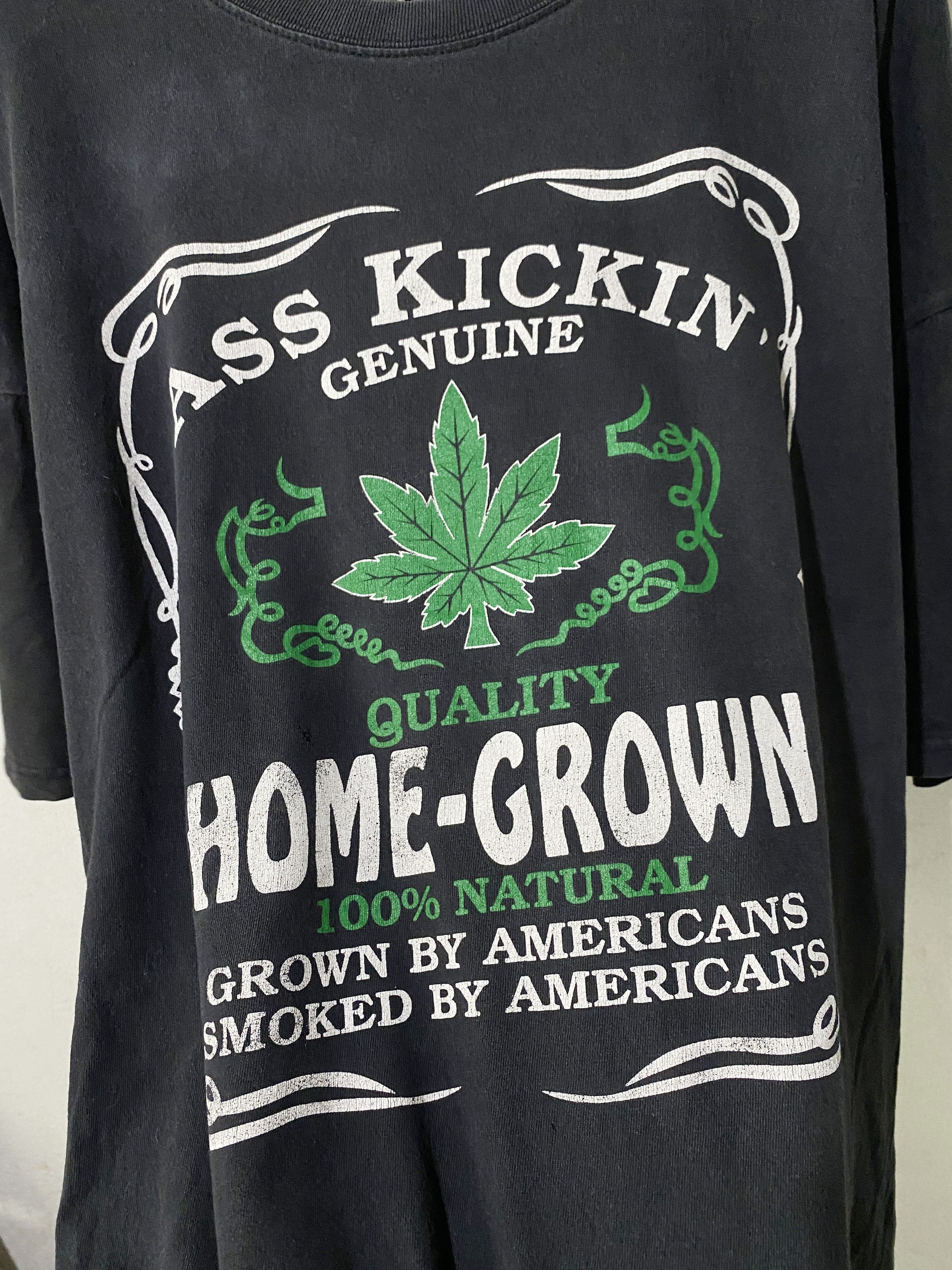 Band Tees × Rap Tees × Vintage Vintage Ass Kickin Home Grown Shirt Size US XXL / EU 58 / 5 - 2 Thumbnail