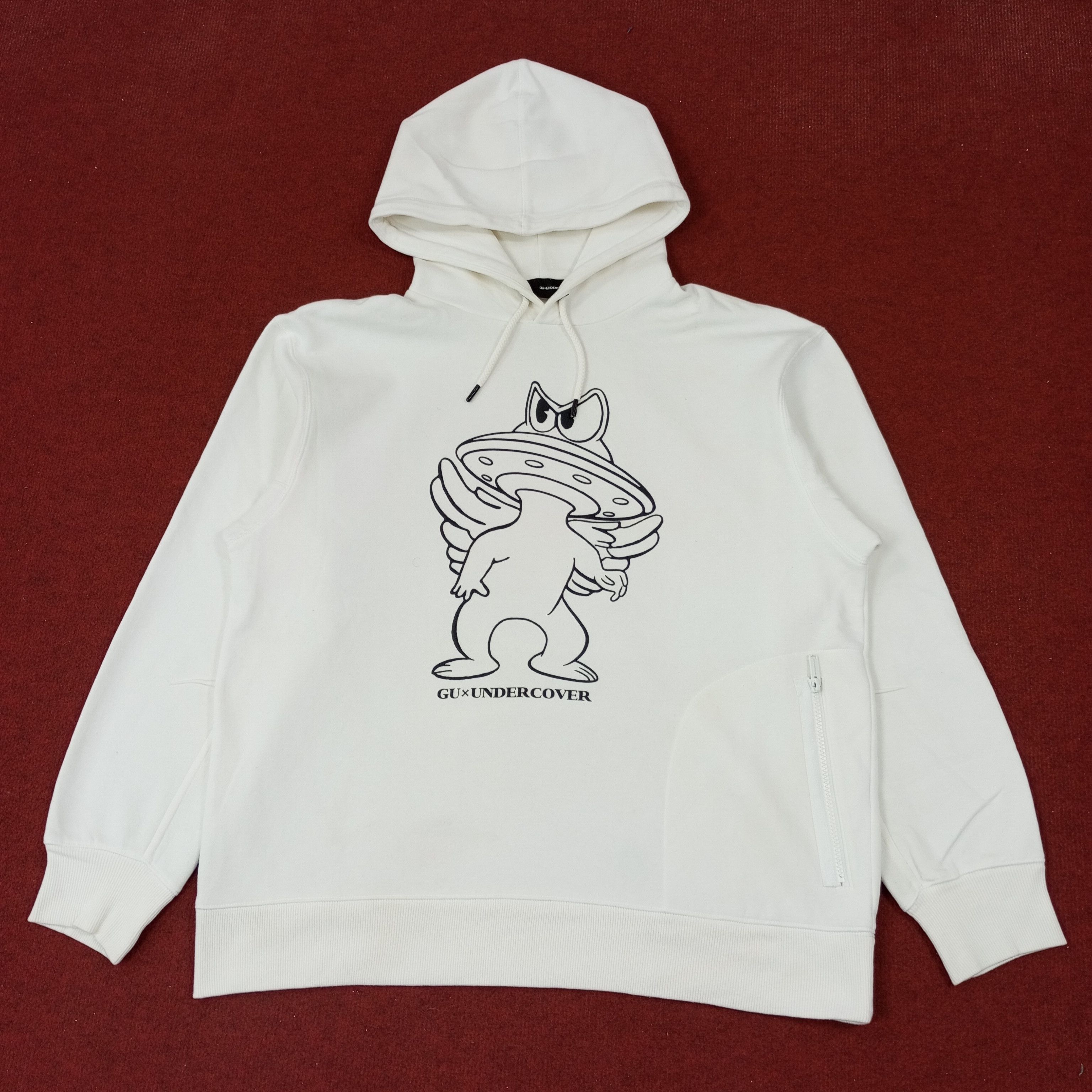 GU × Undercover × Vintage Gu x Undercover Japanese Brand Custom Art Hoodies c218n9 Size US L / EU 52-54 / 3 - 1 Thumbnail