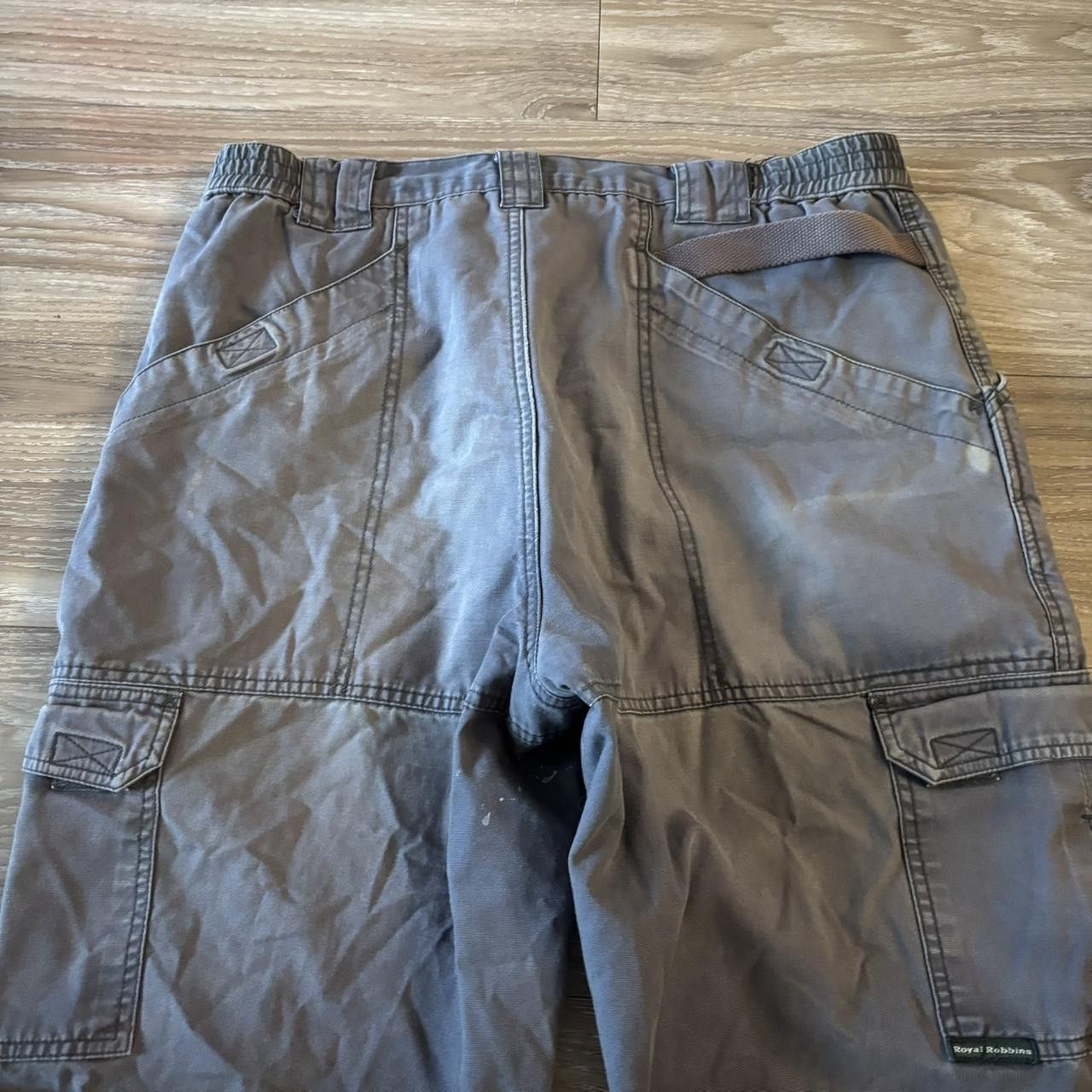 Vintage Crazy Vintage Y2K/2000s Baggy Faded Grey Workwear Skater Cargo Pants! 34x30 Size US 34 / EU 50 - 7 Thumbnail