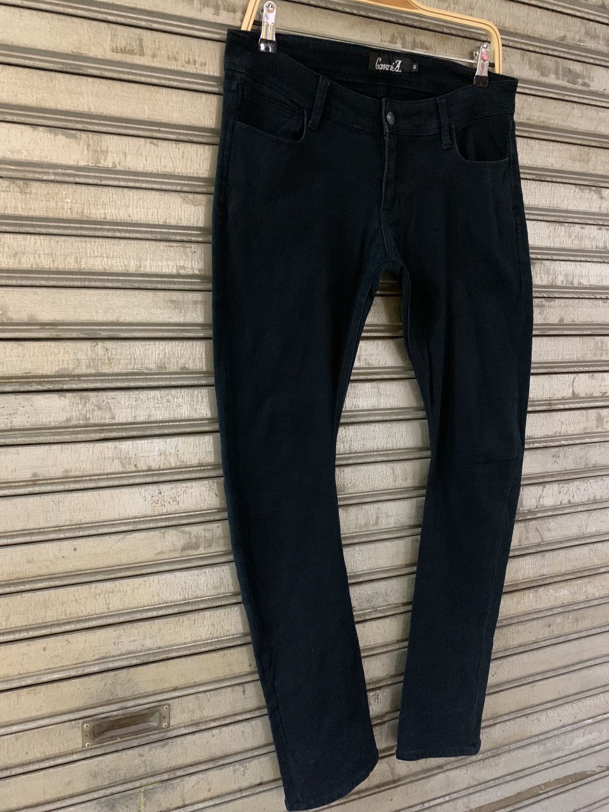 If Six Was Nine CavariA j-cut black denim pants Size US 32 / EU 48 - 5 Thumbnail