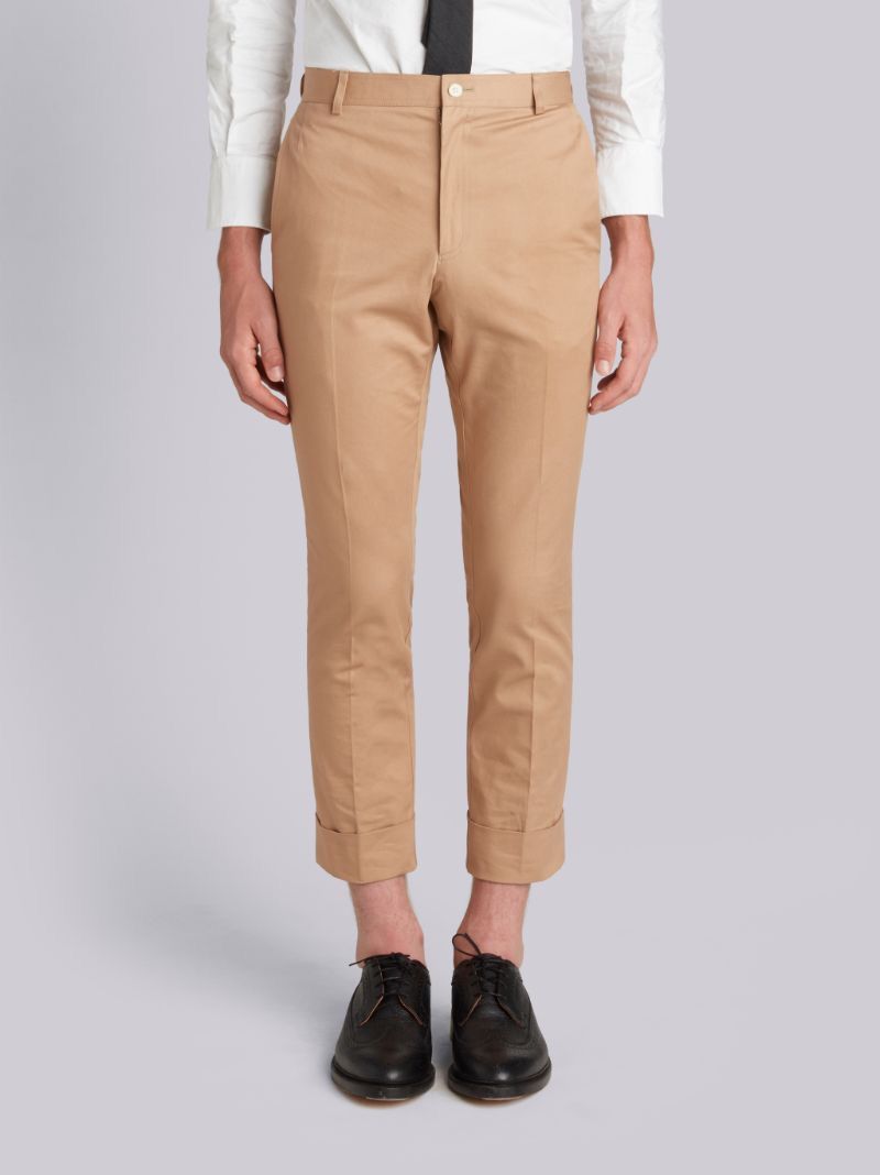 Thom Browne Sz4 Unconstructed Chino Khaki Twill Trouser Size US 34 / EU 50 - 1 Thumbnail