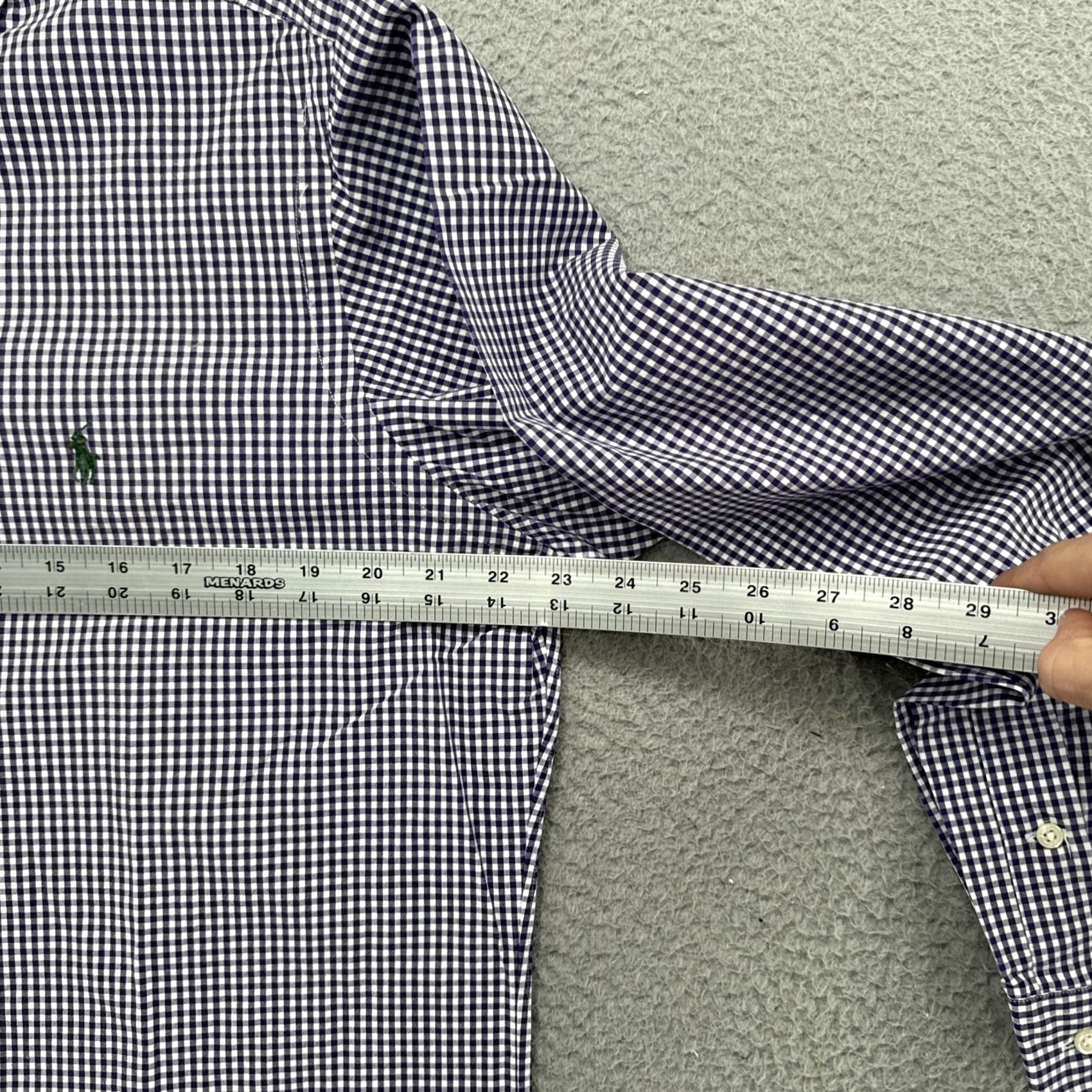 Ralph Lauren VTG Ralph Lauren Shirt Long Sleeve Button-Down Plaid Purple Classic Fit M Size US M / EU 48-50 / 2 - 4 Thumbnail