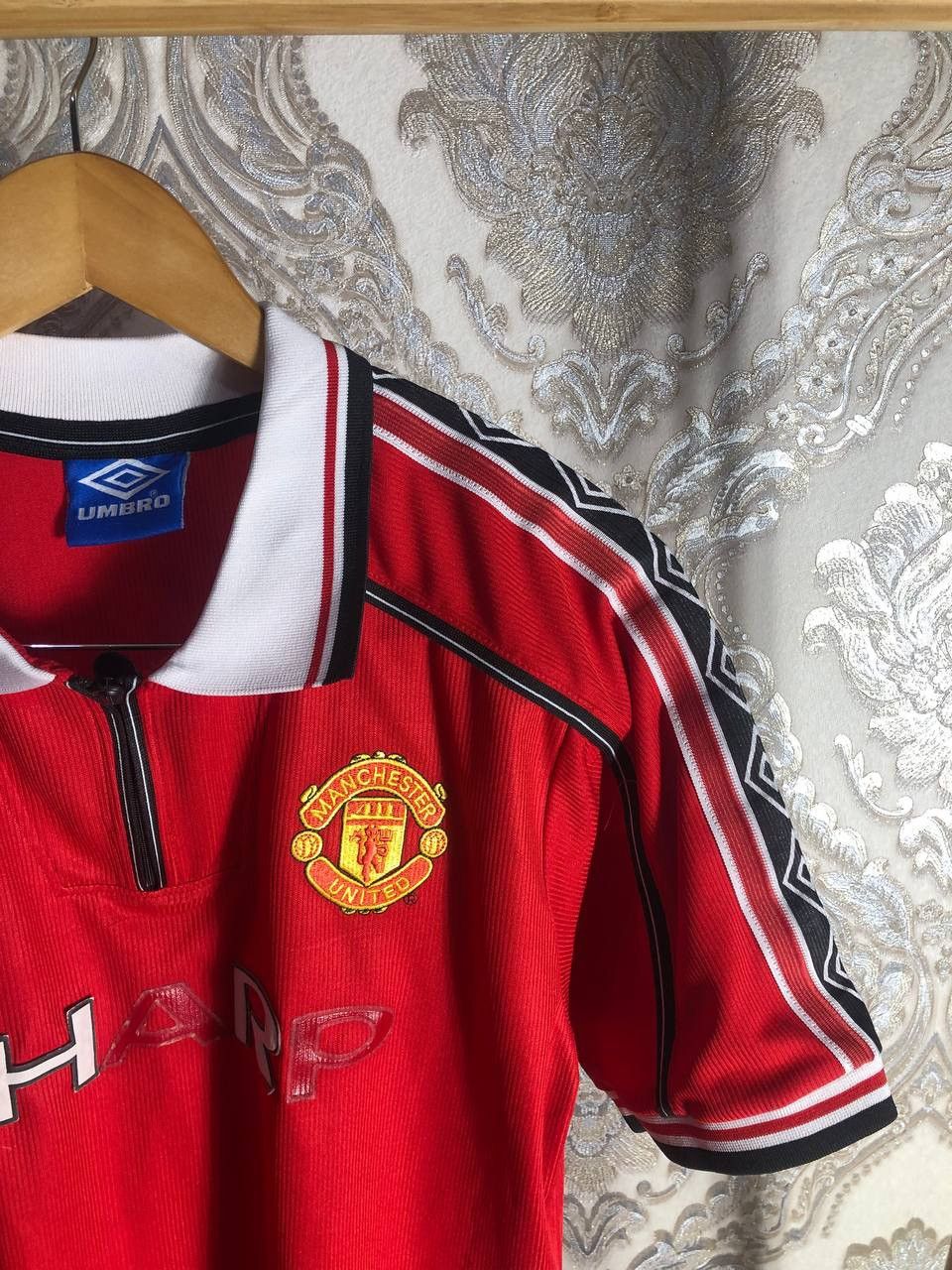 Umbro VINTAGE UMBRO FC MANCHESTER UNITED ENGLAND SOCCER JERSEY 90s Size US XL / EU 56 / 4 - 2 Thumbnail