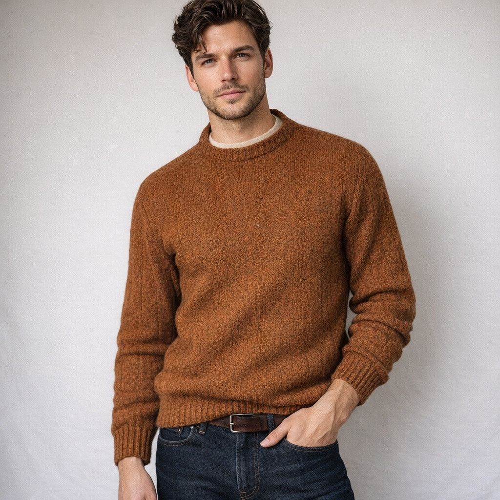 McGregor McGregor Vintage McGregor Shetland Wool Sweater L Brown USA Size US L / EU 52-54 / 3 - 1 Thumbnail