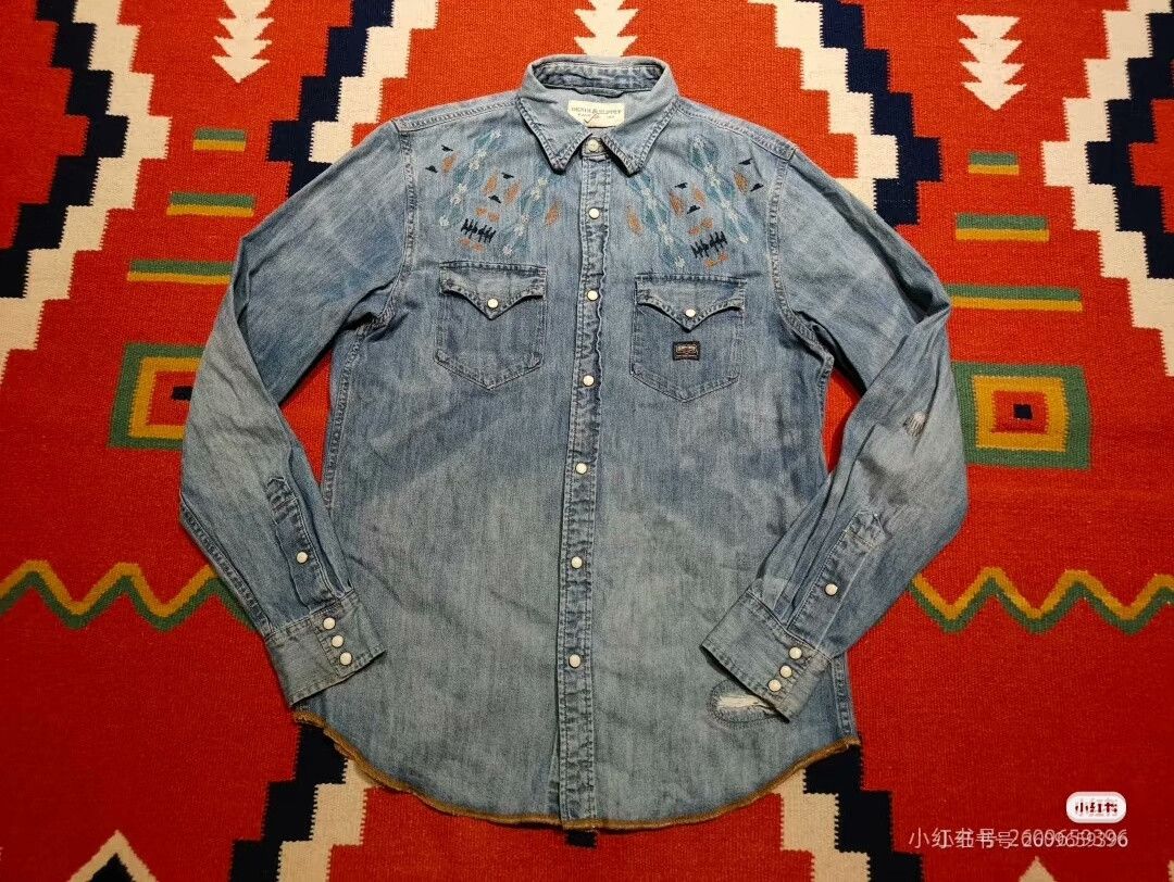 RRL Ralph Lauren Ralph Lauren RRL Vintage Denim Shirt Size US M / EU 48-50 / 2 - 1 Thumbnail