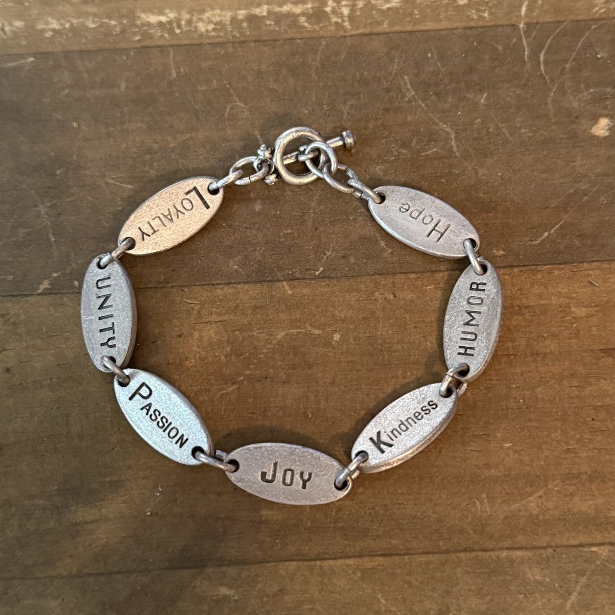 Other LHHF sterling oval link inspirational virtue bracelet Size ONE SIZE - 5 Thumbnail