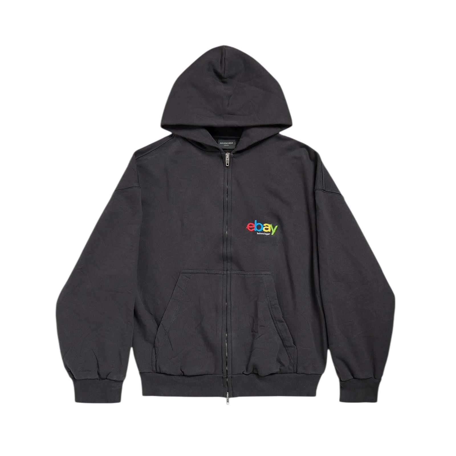 【balenciaga】 24AW ebay zip hoodie Balenciaga Ebay Zip-Up Hoodie | Grailed