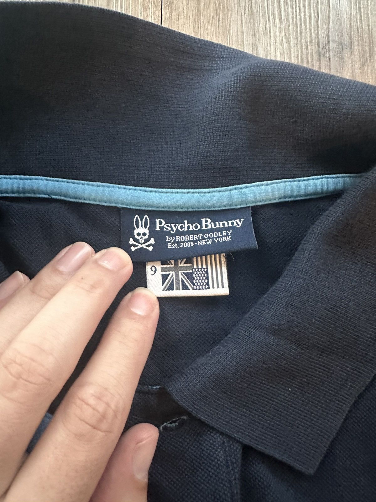 Psycho Bunny Psycho Bunny Mens Polo Shirt Size XL Navy Blue Short Sleeve Size US XL / EU 56 / 4 - 3 Thumbnail