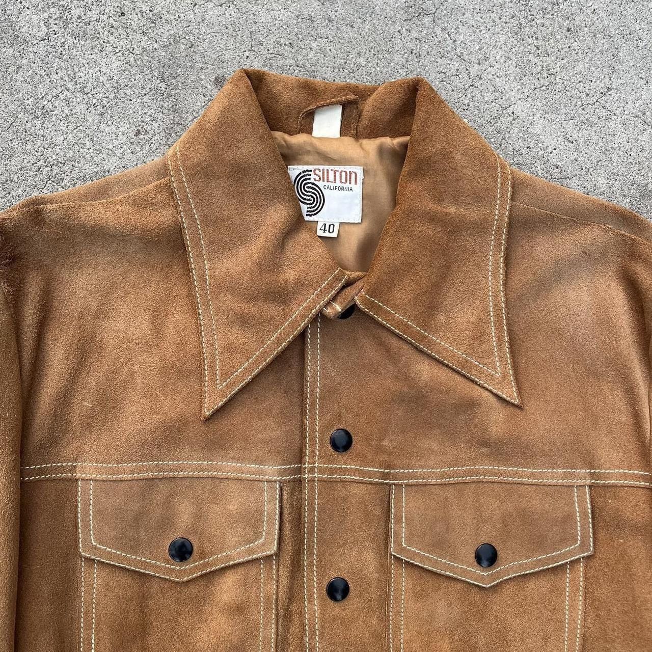 Vintage Vintage 1970s tan Stilton California suede trucker jacket Size US M / EU 48-50 / 2 - 2 Thumbnail