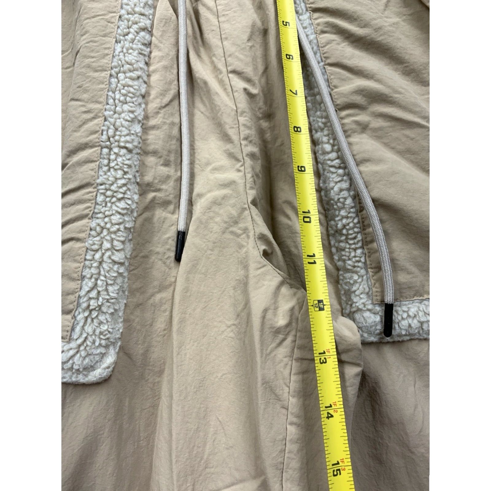 Nike Nike Joggers Women's M Tan Oversized Sweatpants Wide-Leg Athletic Paired With Nike Phoenix Logo Athleisure, Casual, Activewear Mens Womens Girls Size 32" / US 10 / IT 46 - 7 Thumbnail