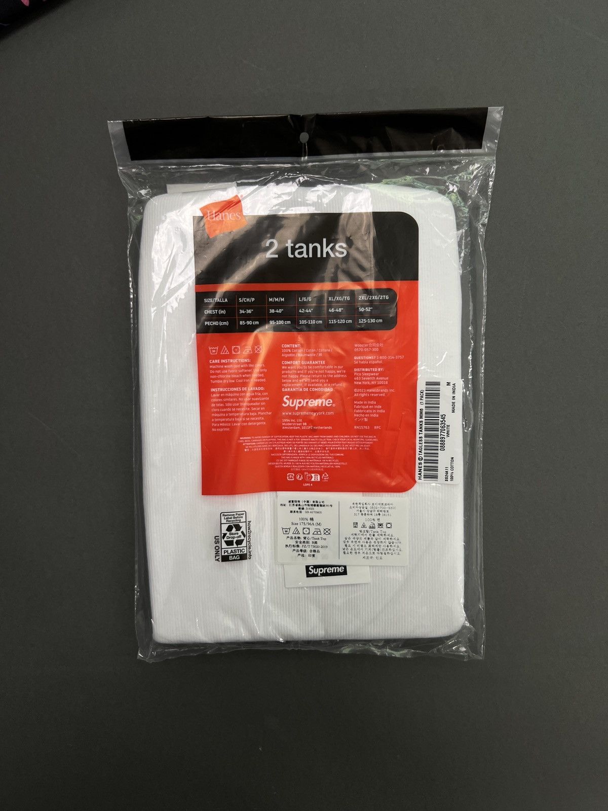 Maison Margiela × Supreme Supreme Maison Margiela MM6 Tagless Tank Top Size US M / EU 48-50 / 2 - 4 Thumbnail